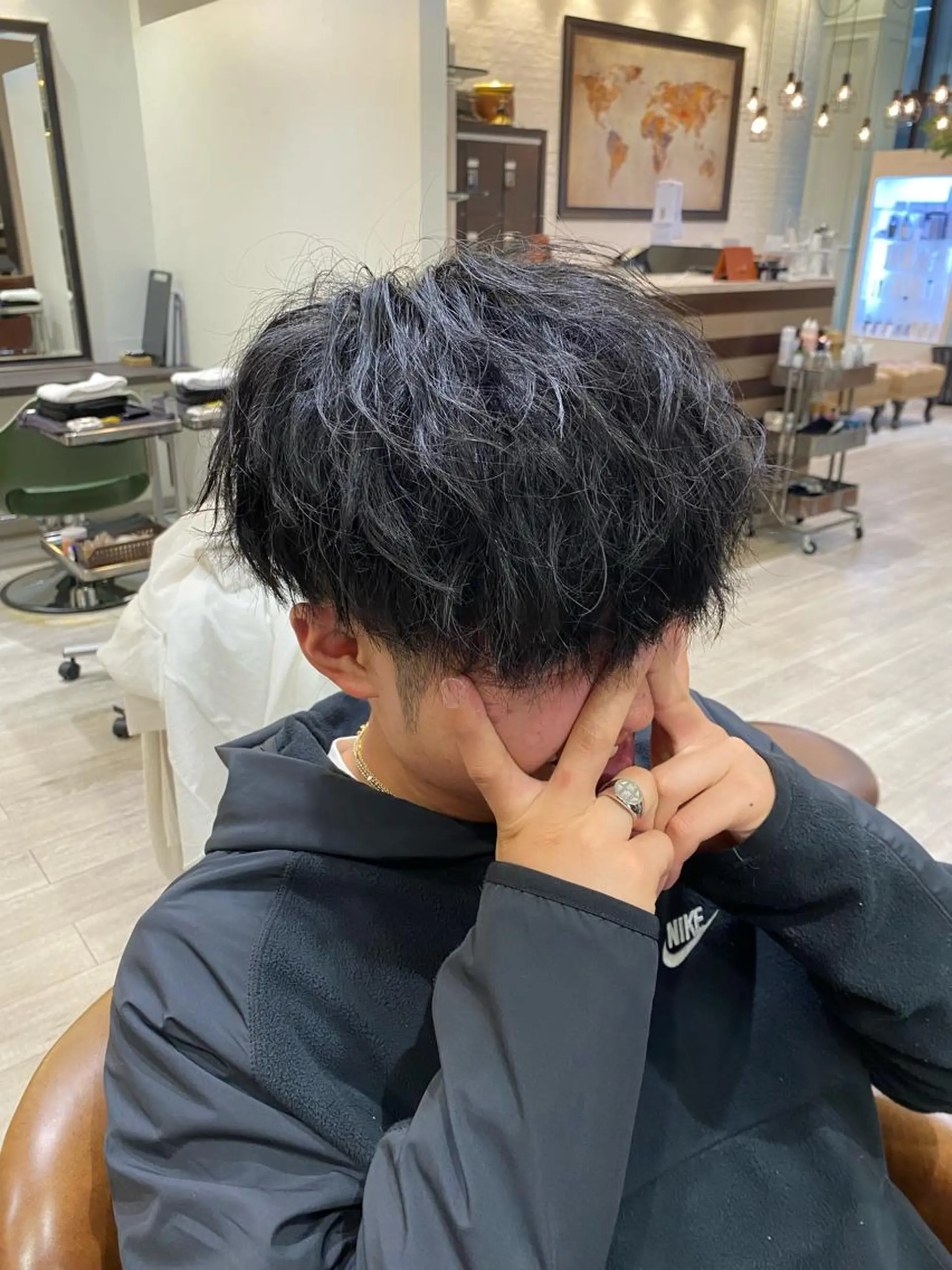 メンズ マッシュ 刈り上げ カット 福光 悠のヘアスタイル