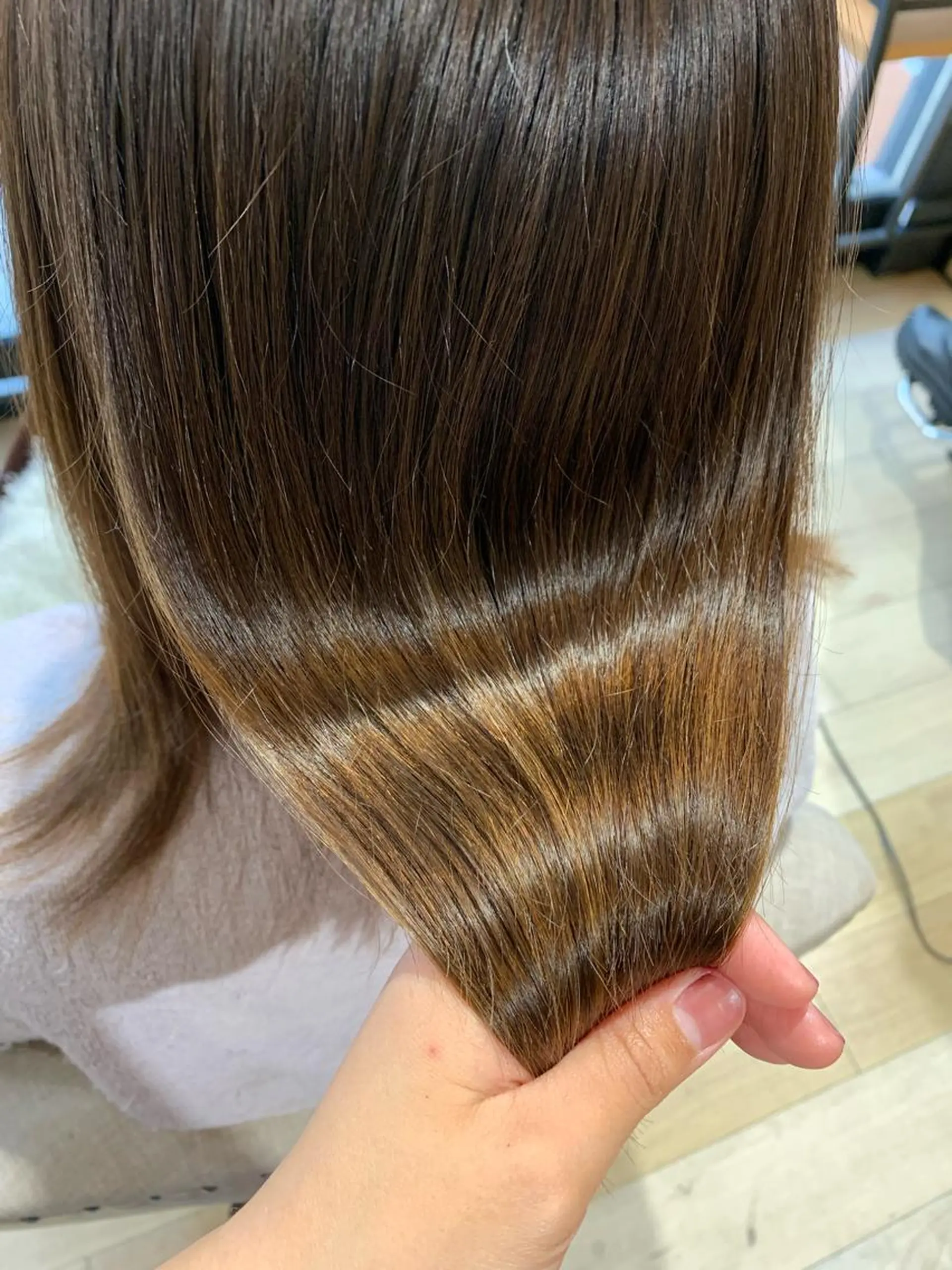 ミディアム 髪質改善 上田 紗也のヘアスタイル