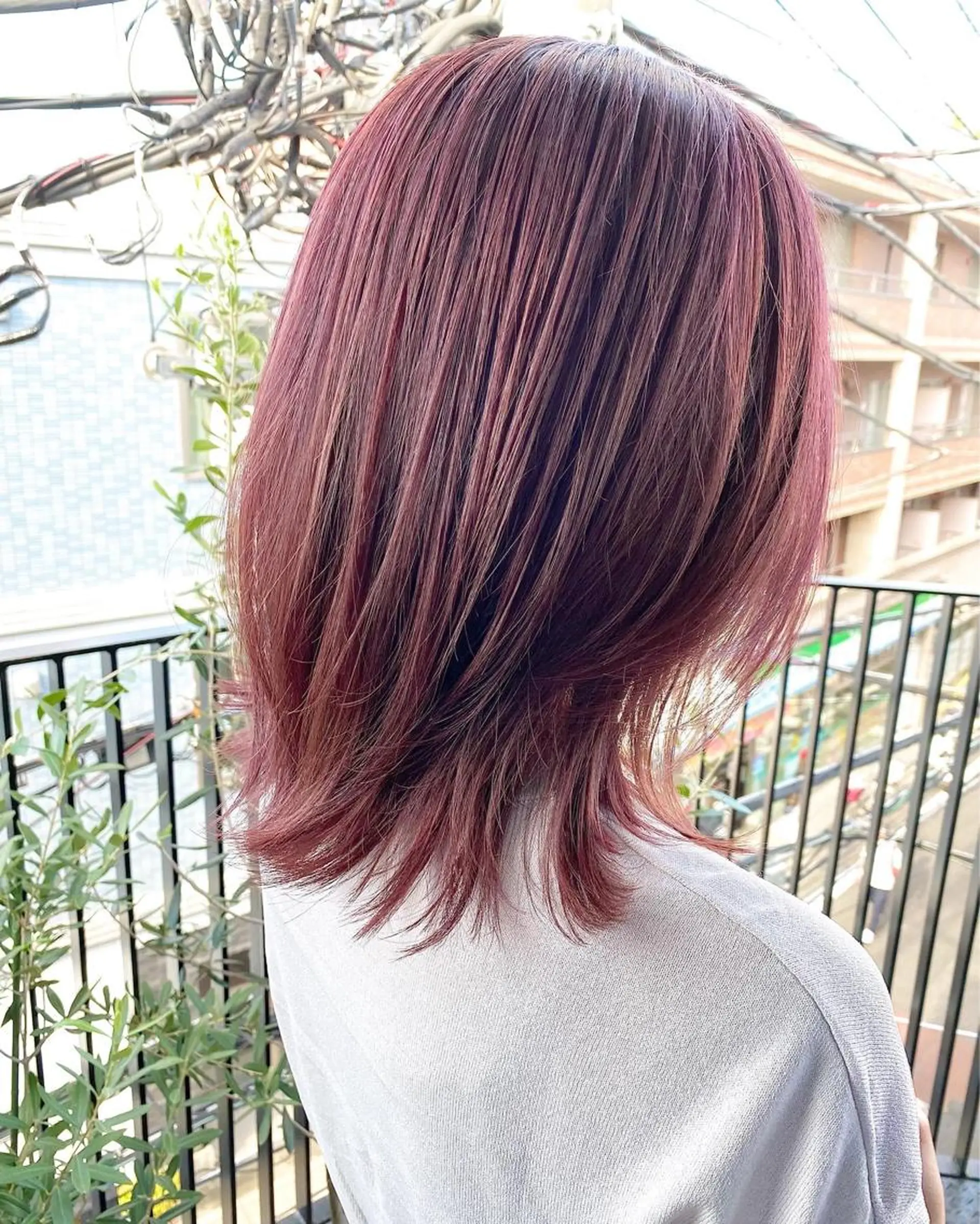 ミディアム カラー パーマ 髪質改善 縮毛矯正 トリートメント ヘアカラー トリートメント OVER→三軒茶屋 /縮毛矯正・髪質改善のヘアスタイル