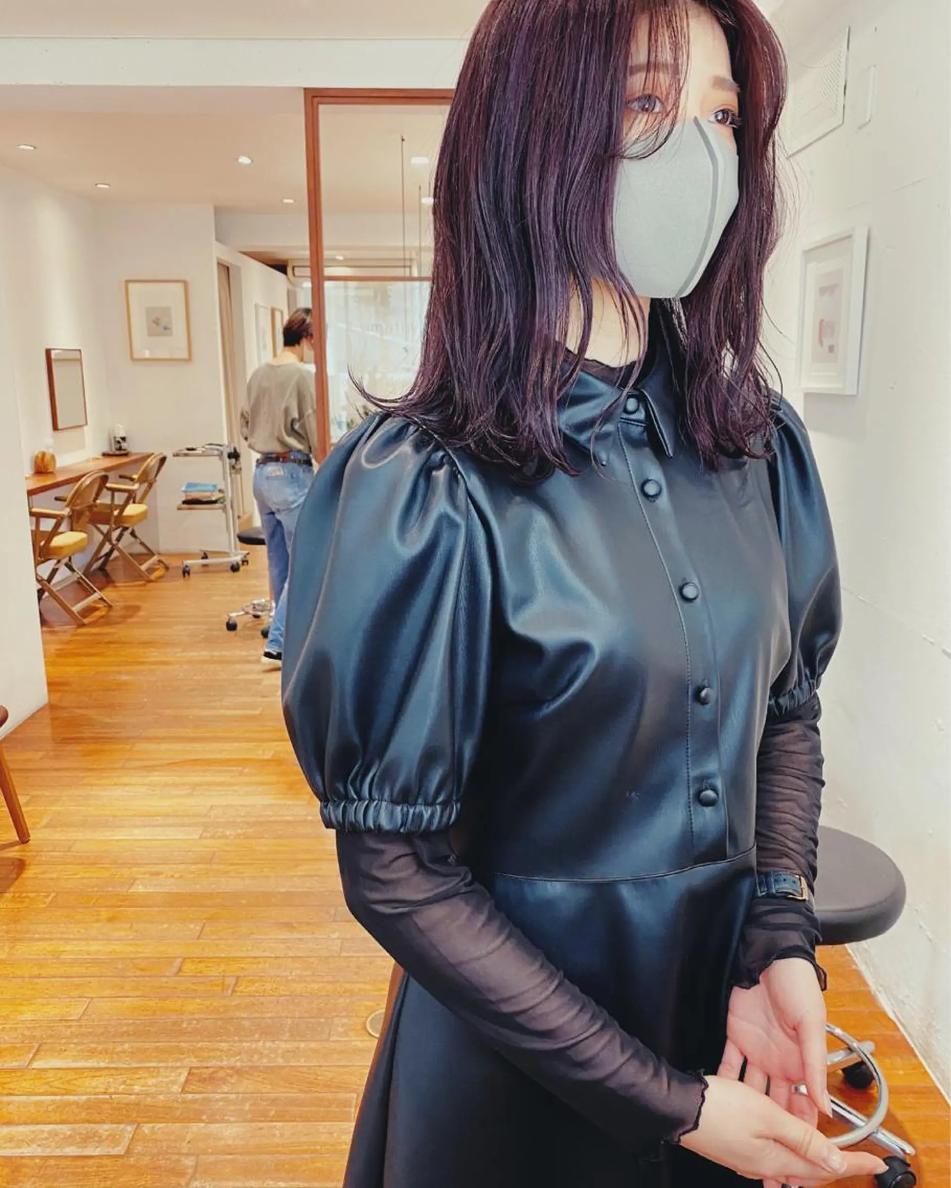 ミディアム カラー salowin三丁目所属・🟩ベージュ/ショー ト/ボブ🟩タカモリのヘアスタイル