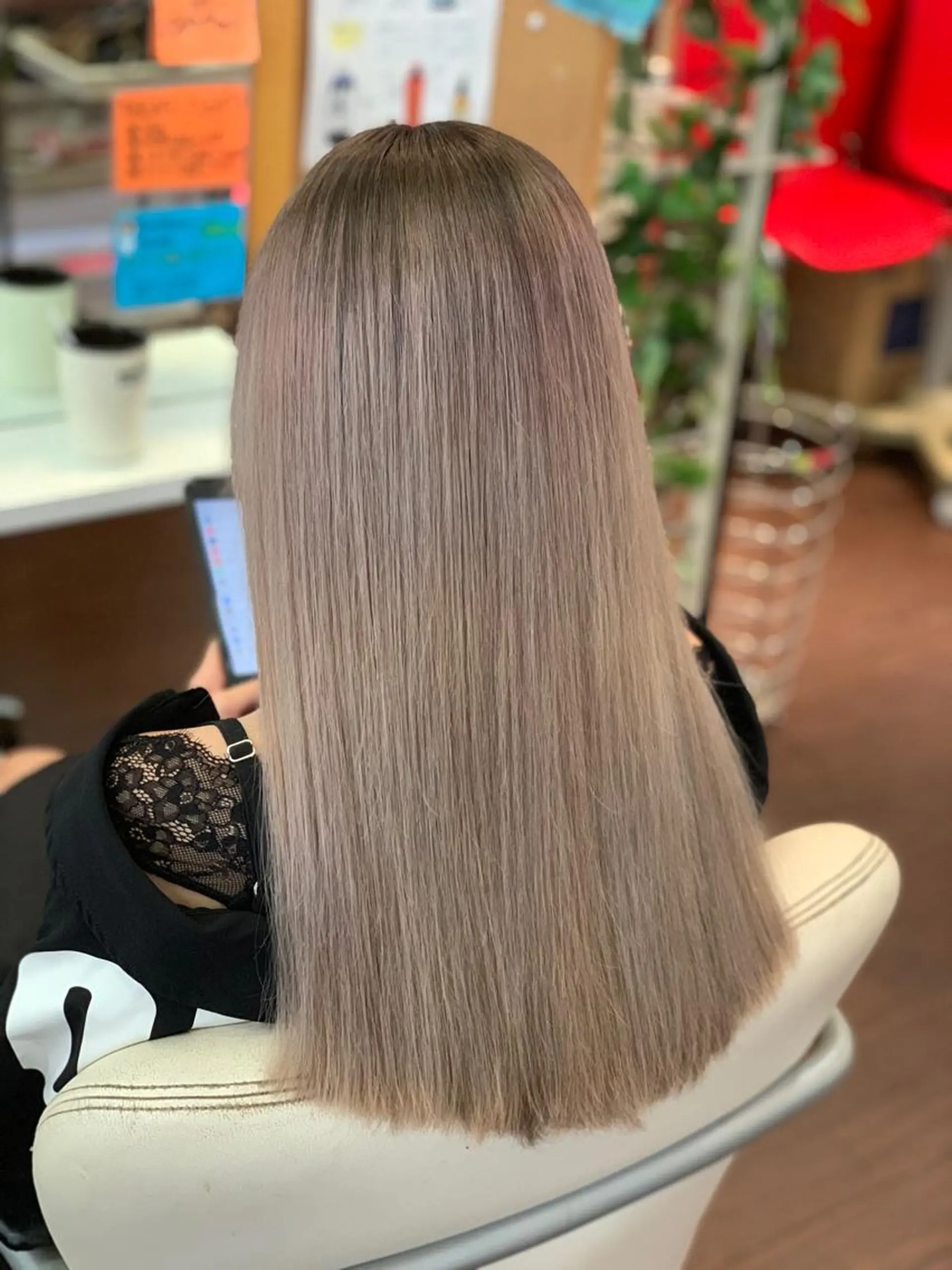 ロング カラー ヘアカラー トリートメント たけい ゆうきのヘアスタイル