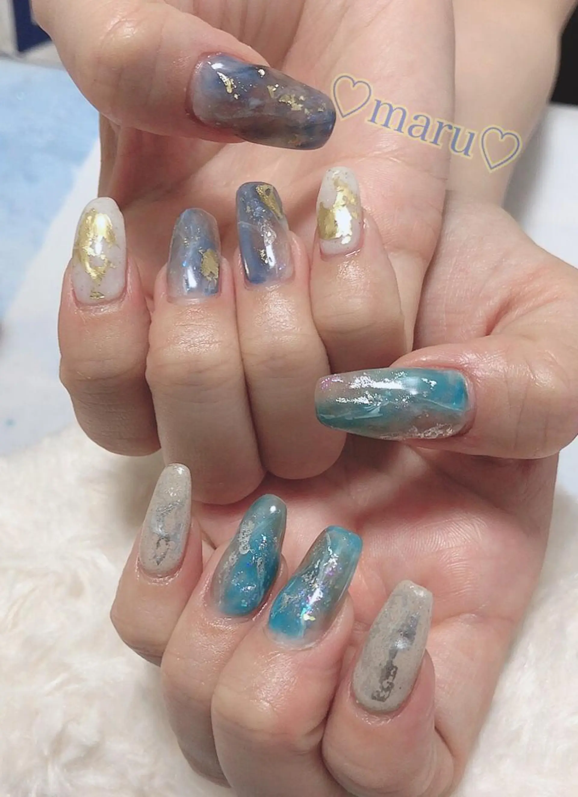 ネイル ハンドネイル フットネイル まるみ♡8/25- 31お休み🙇‍♀️のネイルデザイン