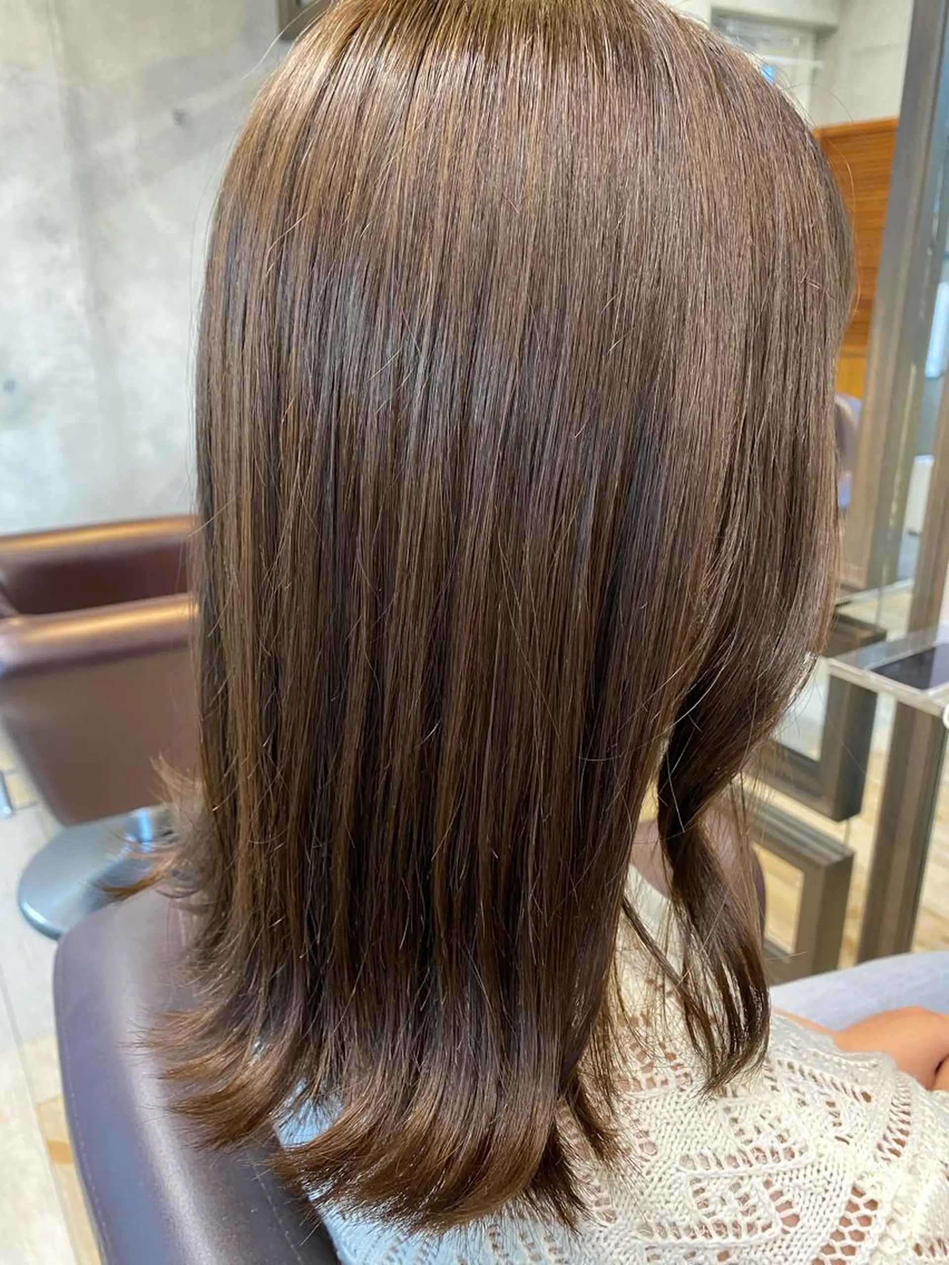ミディアム カラー オリーブカラー デザインカラー/ kanae🌱のヘアスタイル