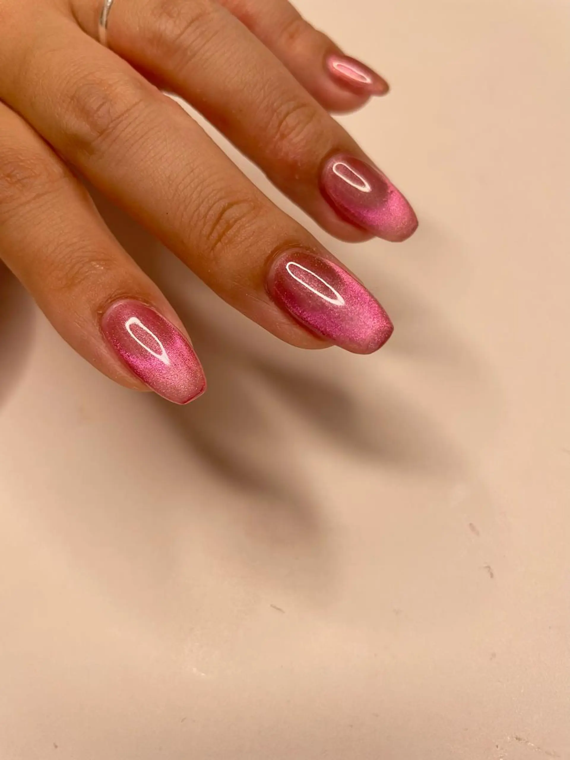 ネイル フラッシュネイル フレンチネイル 氷ネイル・うるうるネイル ロングネイル マグネットネイル Ri-e's nailのネイルデザイン