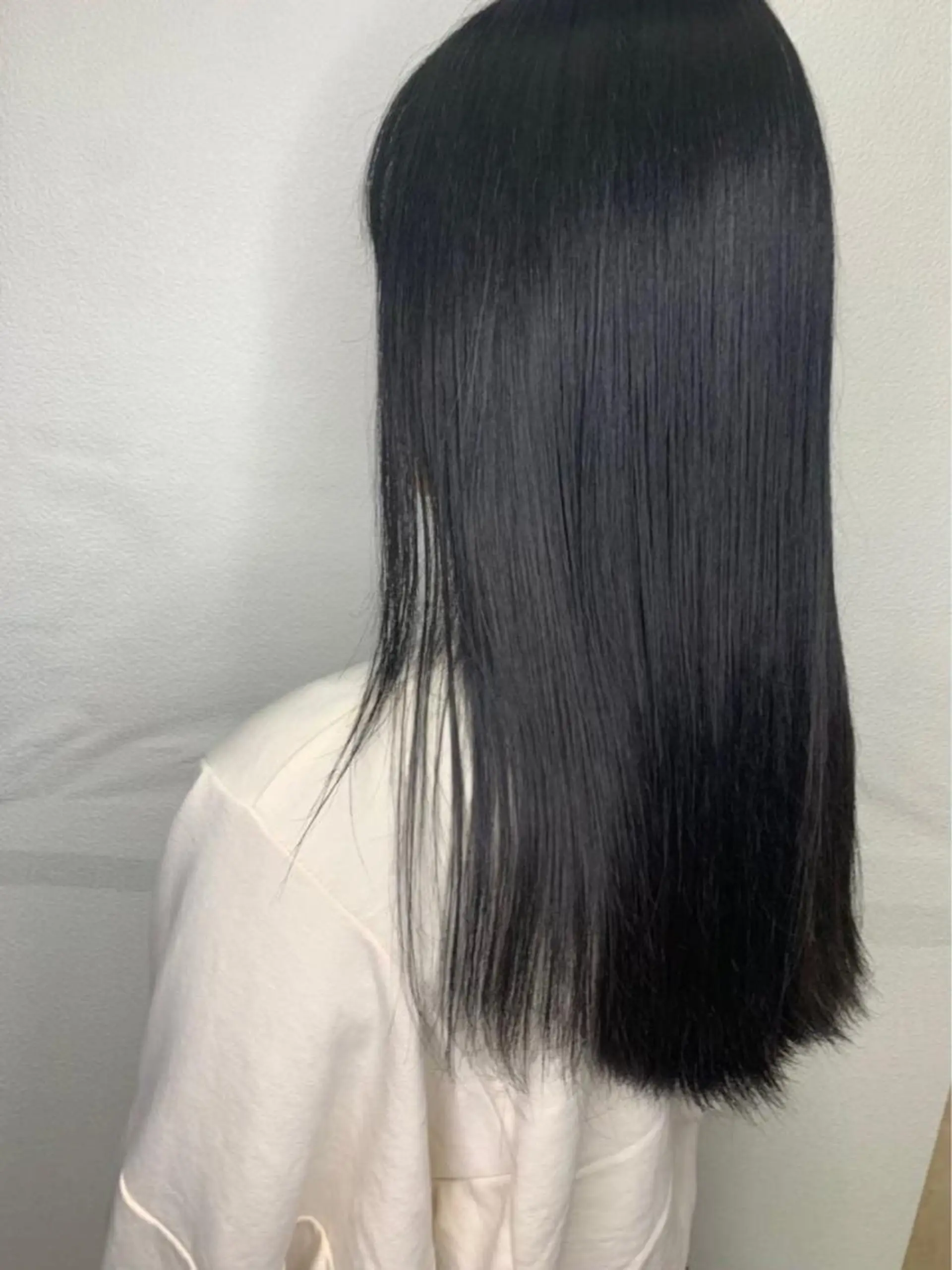 セミロング カラー 黒髪 ブルーカラー ブルーブラック ヘアカラー メンズカット/パーマ 艶カラーTAIGA︎のヘアスタイル