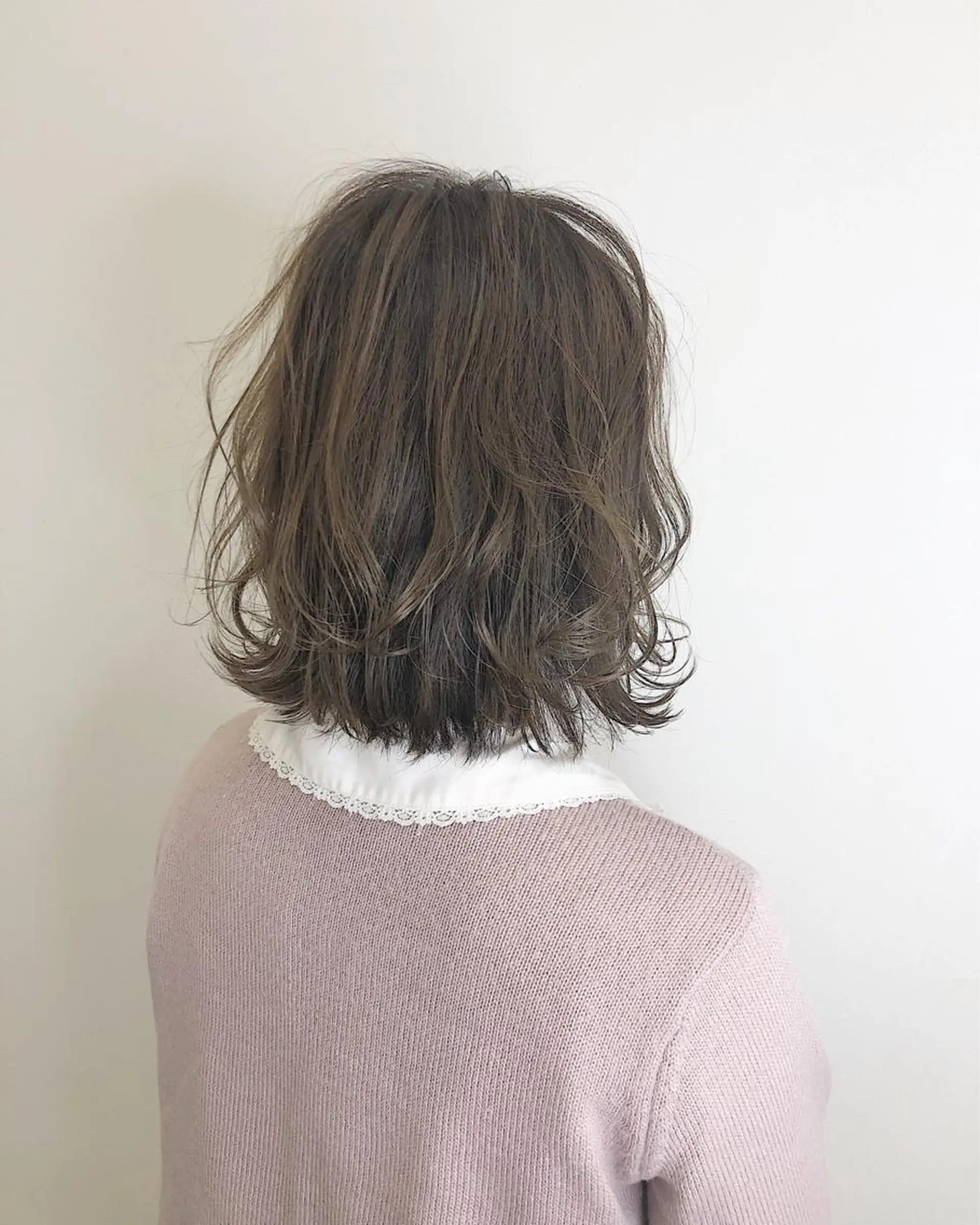 ミディアム レイヤー×縮毛矯正 深見 拓のヘアスタイル