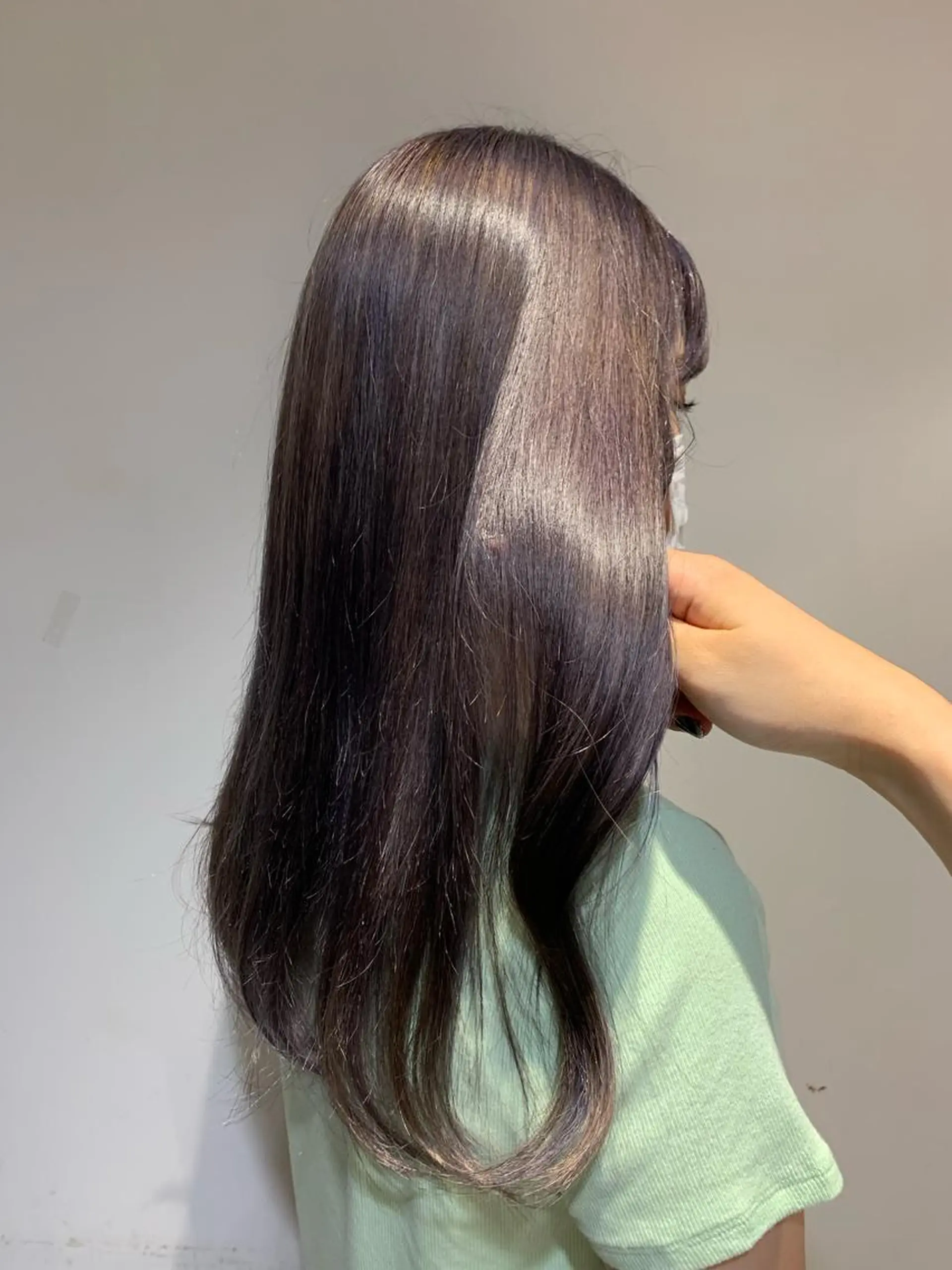 ロング カラー ラベンダーカラー ヘアカラー トリートメント soëll所属・🤍そぶえ　ゆうな/ 暖色カラー/縮毛矯正のヘアスタイル
