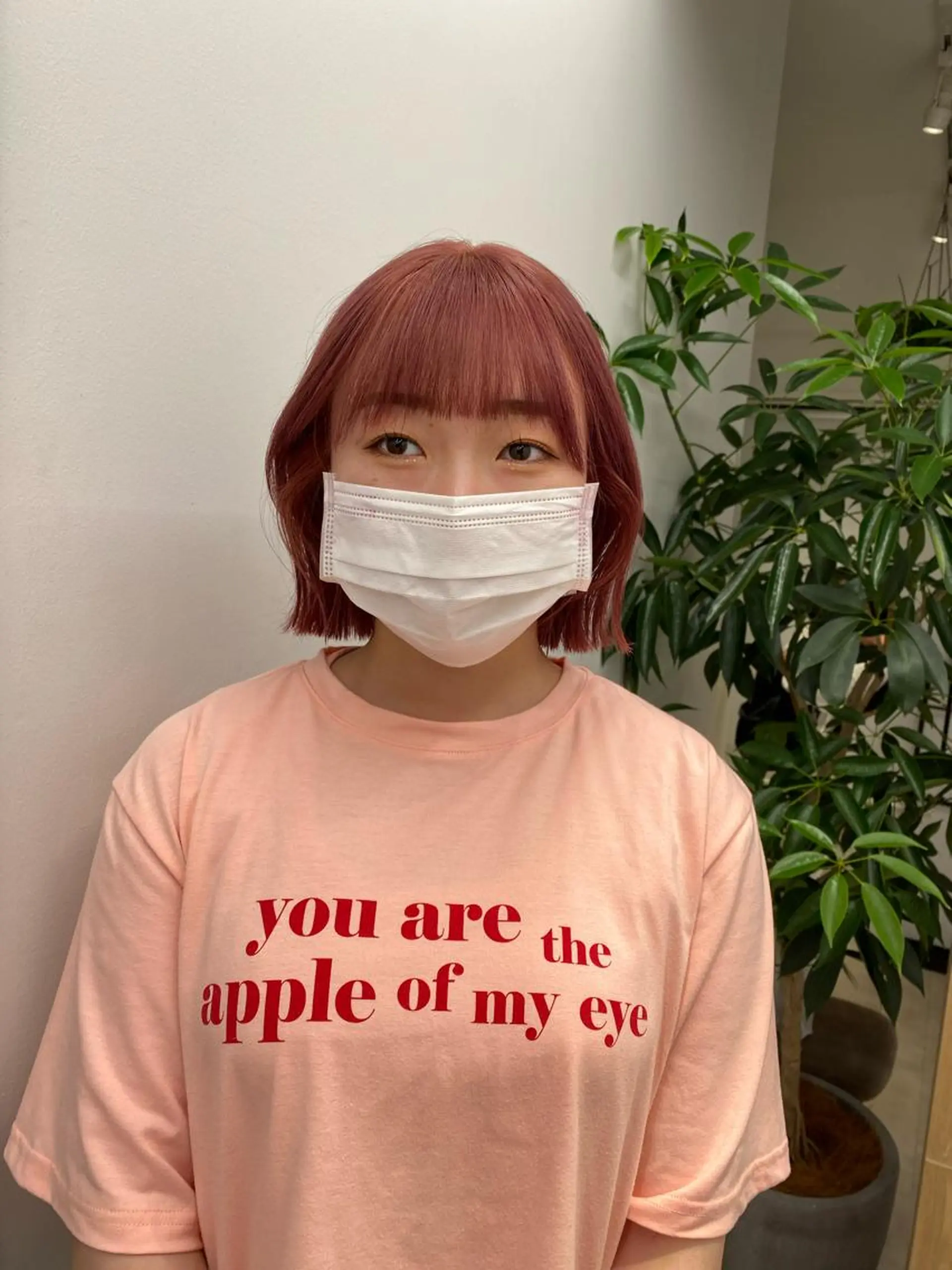 ミディアム カラー ブリーチ ハイトーンカラー ピンクカラー ボブ Lomalia 🤍🫧/makoのヘアスタイル