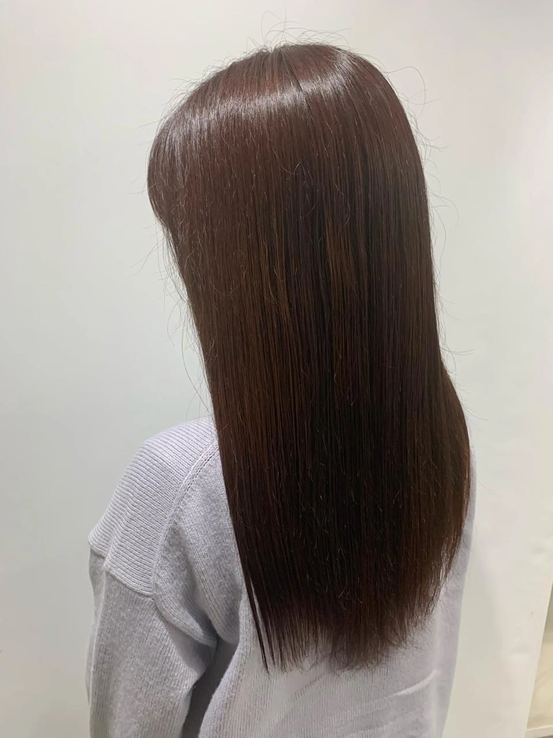 ロング カット トリートメント 髪質改善 貸切サロンのヘアスタイル