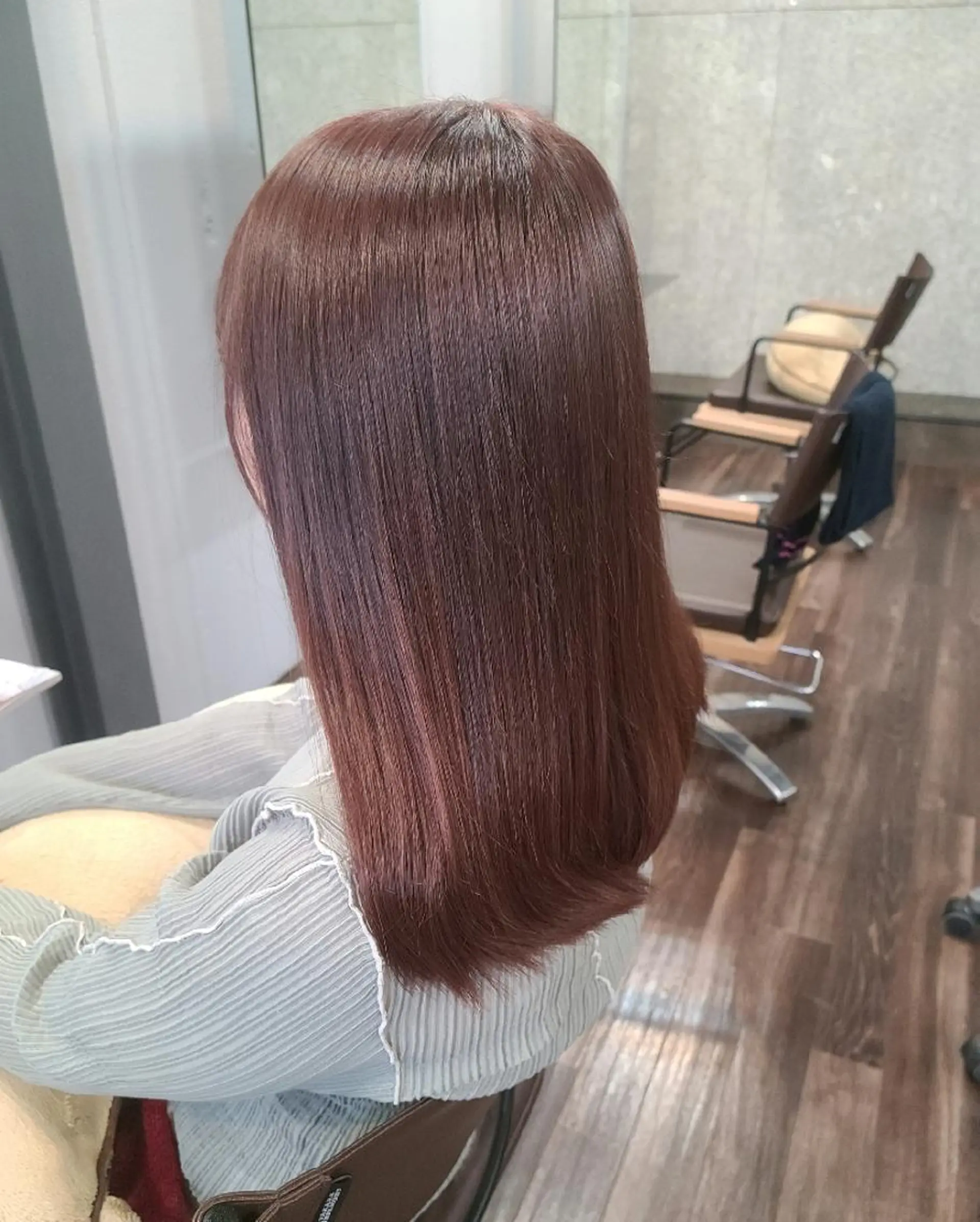 セミロング カラー ヘアアレンジ カシス ピンクカラー バイオレットカラー カット ヘアカラー トリートメント terra✂️川嶋 大輔のヘアスタイル
