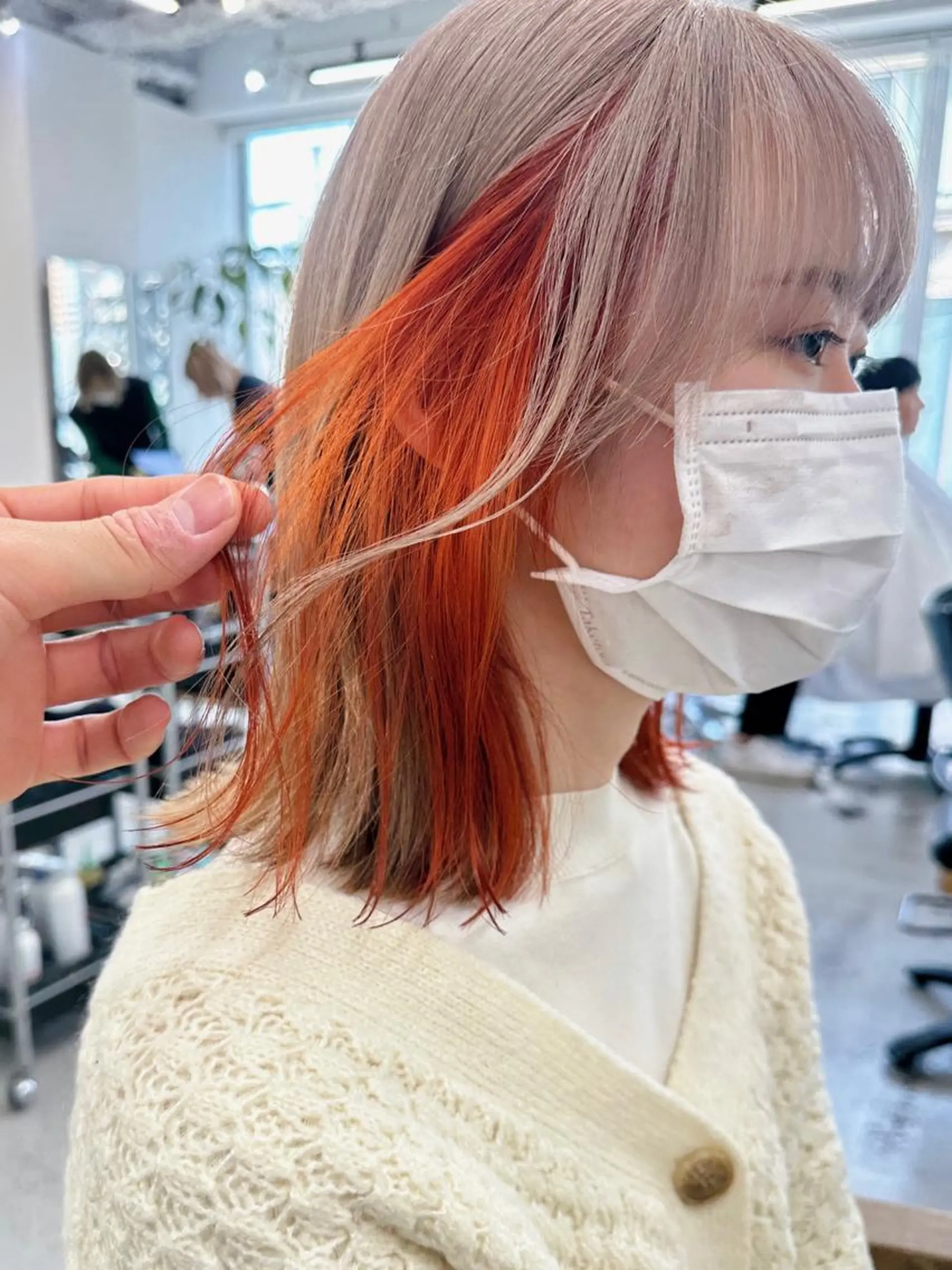 ミディアム カラー ブリーチダブルカラー 【koide】のヘアスタイル