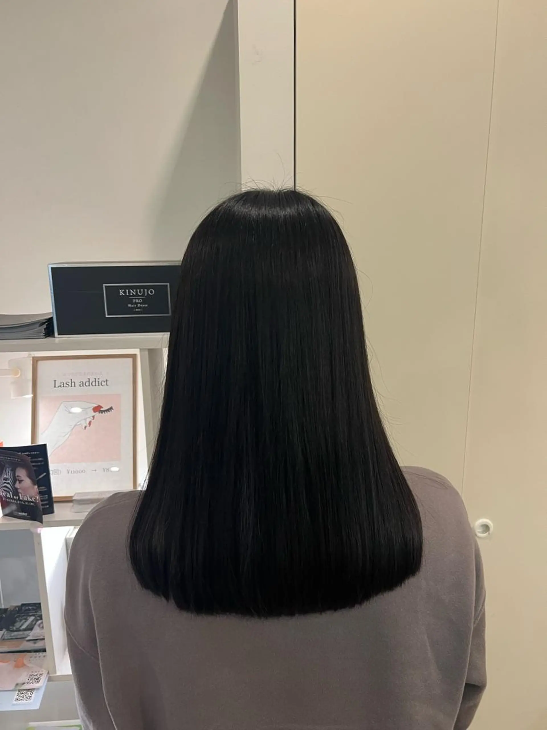 ロング ケアカラー ロング カット ヘアカラー トリートメント 竹添 有梨沙のヘアスタイル