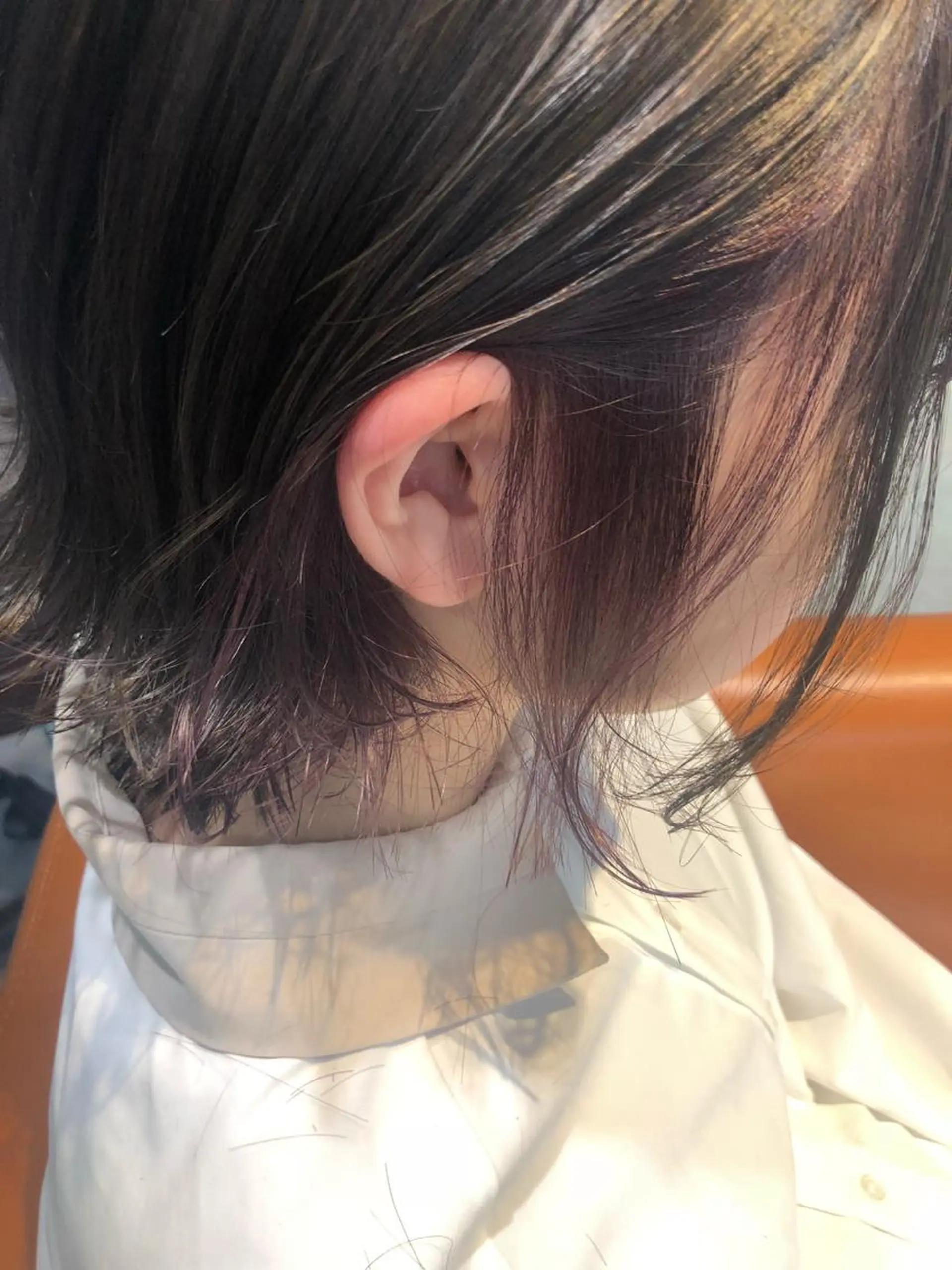 ショート カラー ブリーチ インナーカラー パープルカラー カット ヘアカラー トリートメント scene.池袋所属・scene. haraのヘアスタイル