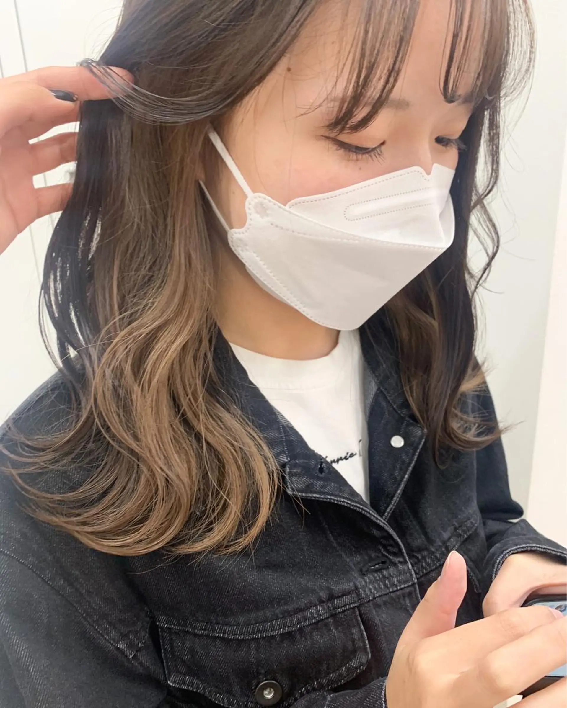 セミロング カラー カット ヘアカラー トリートメント cirrus🕊 韓国ヘア♡山縣あかりのヘアスタイル