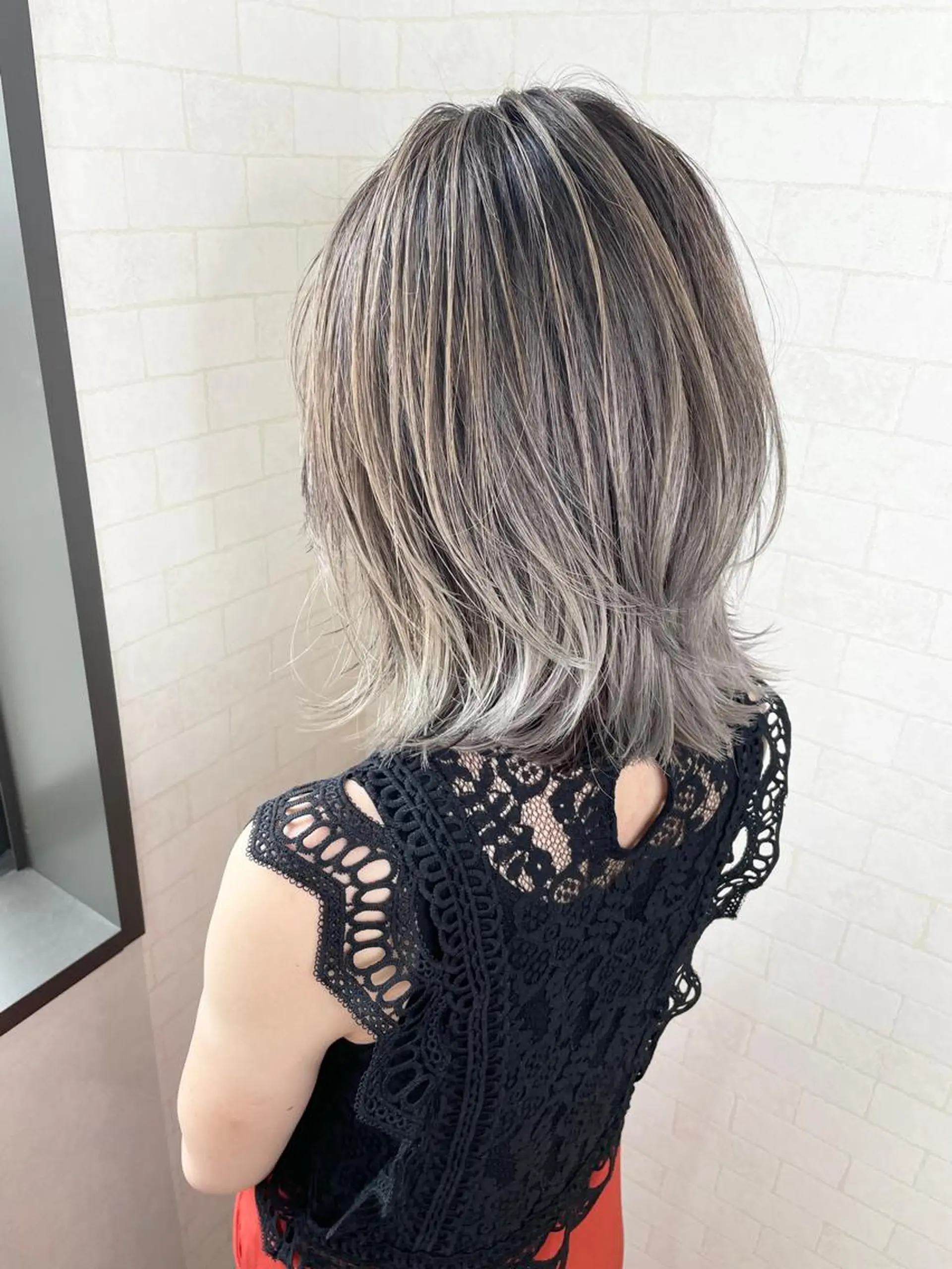 ミディアム カラー 神野 雅樹のヘアスタイル