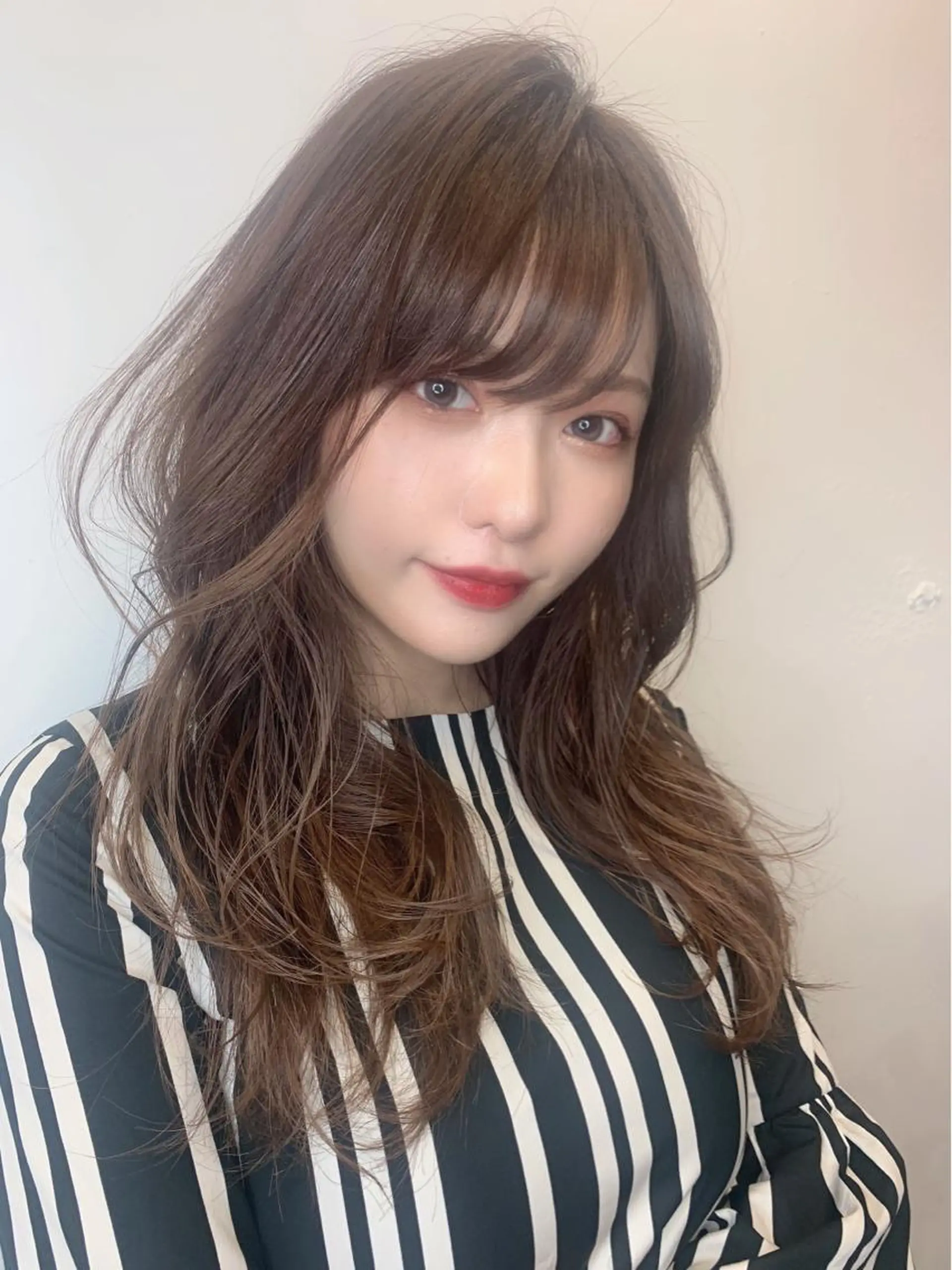 セミロング カット ヘアカラー トリートメント 中園 祥吾のヘアスタイル