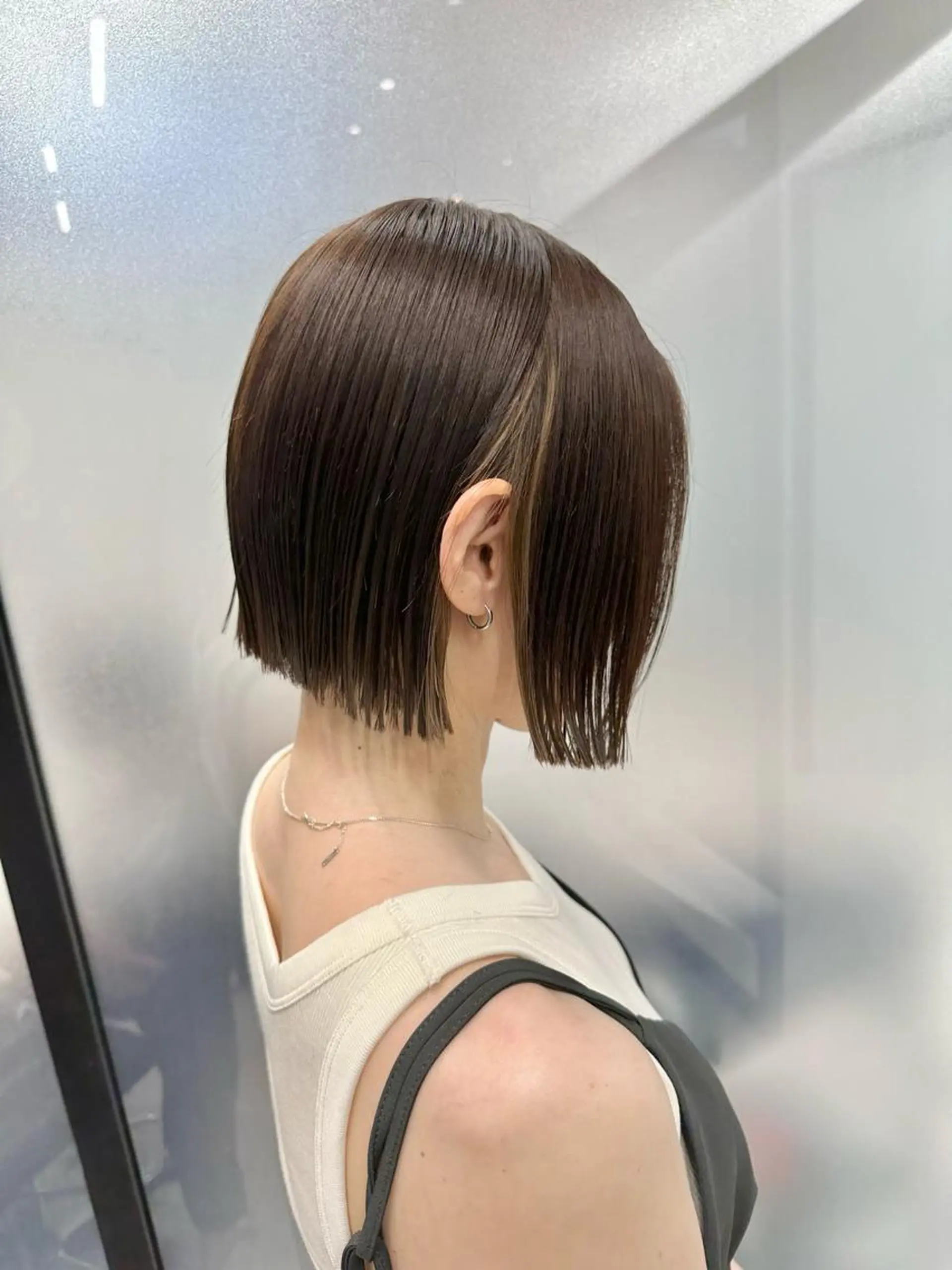 ショート SALOWIN心斎橋Suite店所属・ブリーチ毛にもできる 縮毛矯正OJIROのヘアスタイル