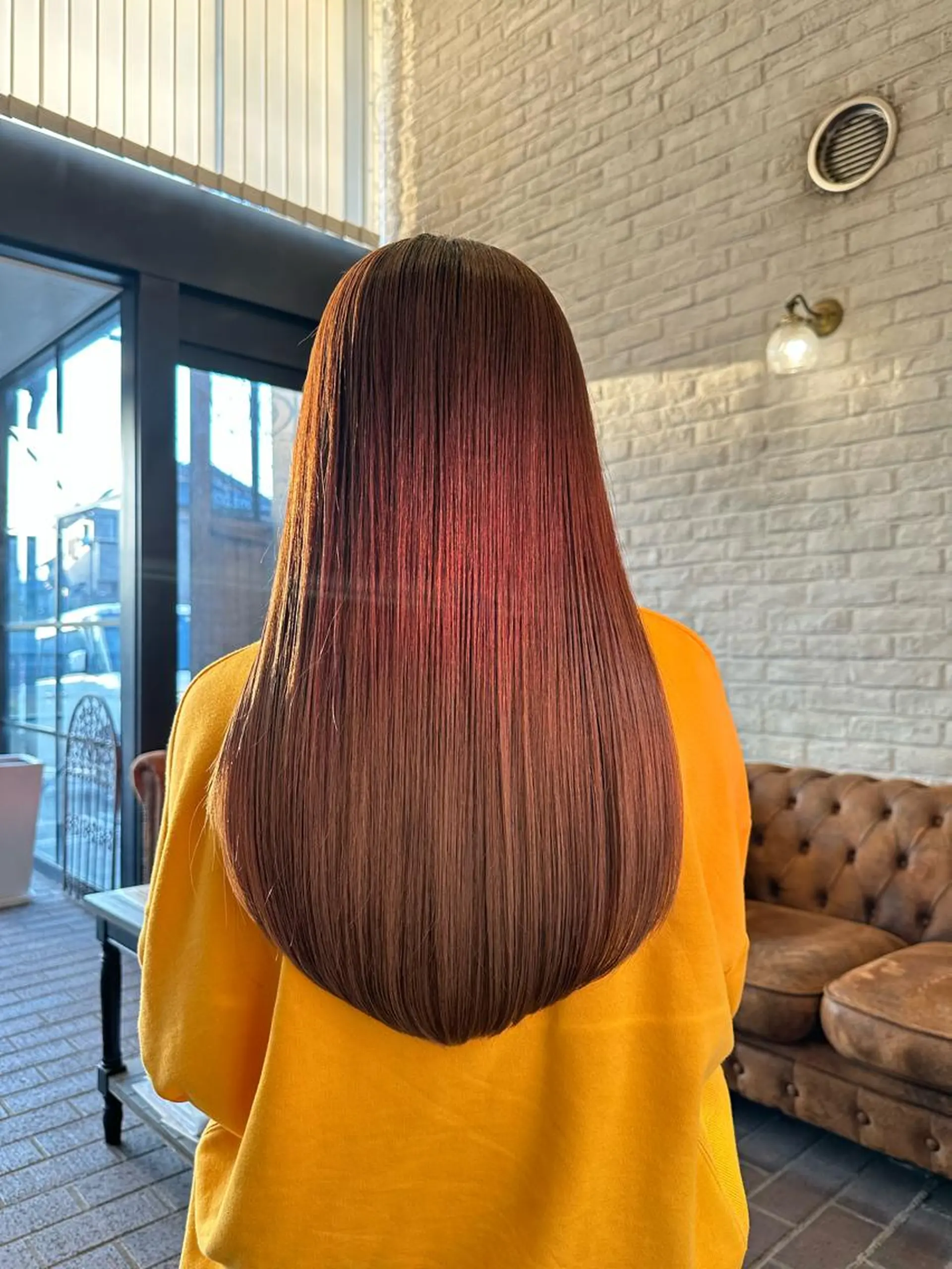 ロング レイヤーカット ロング 🫧RYOグレージュ /透け感カラー🫧のヘアスタイル