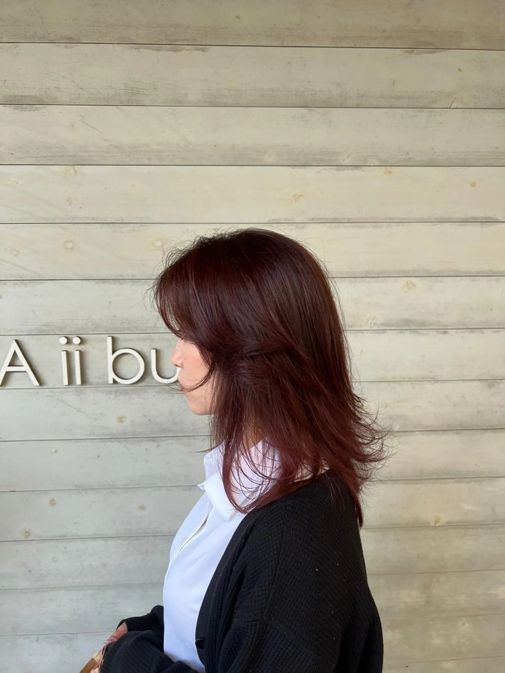セミロング カラー ヘアアレンジ レイヤーカット カット ヘアカラー Soul eater KANATAのヘアスタイル