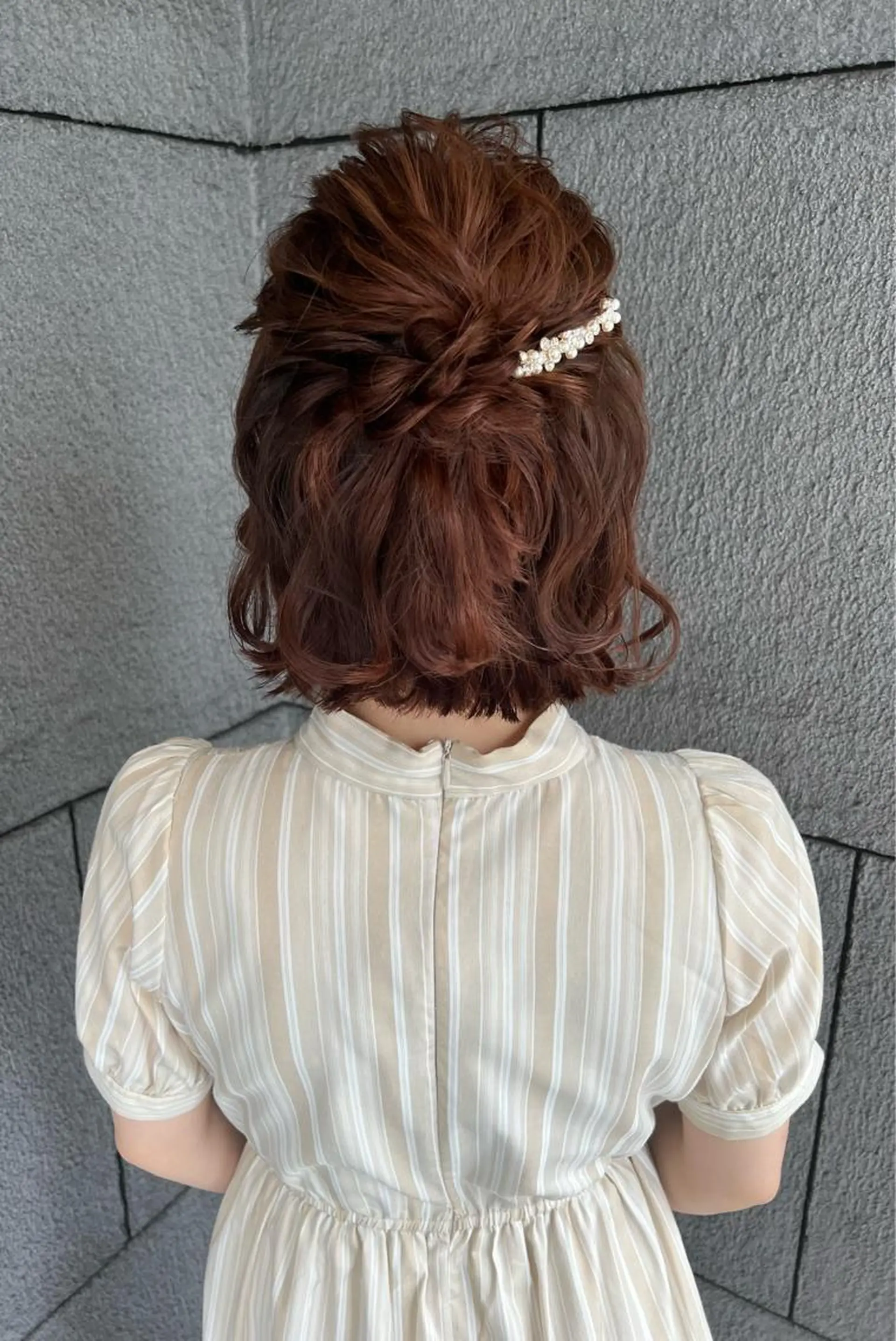 ショート ヘアアレンジ ショートヘア ヘアセット Okano Mahoのヘアスタイル