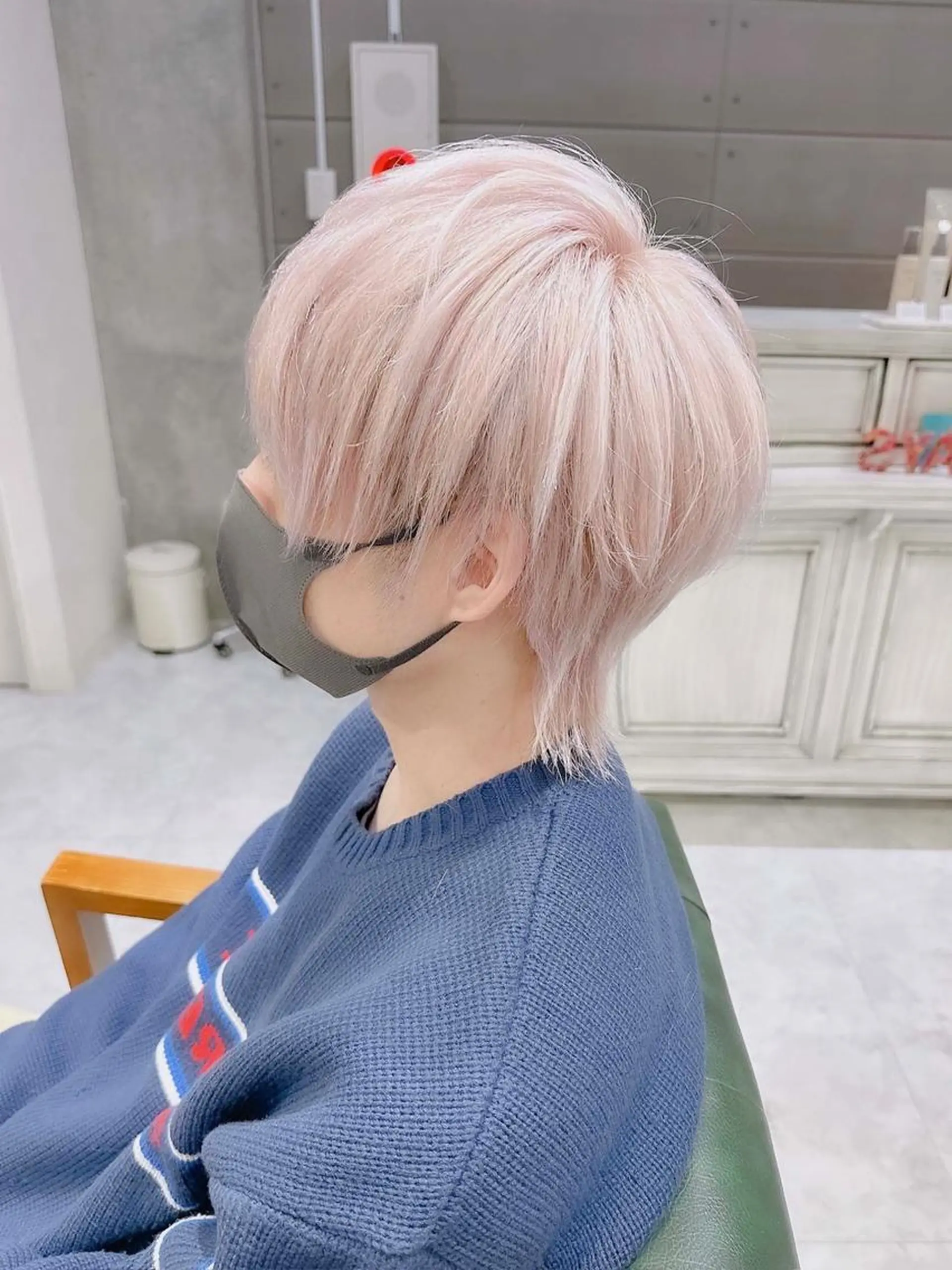 ショート カラー ヘアアレンジ メンズ メンズブリーチ メンズ韓国風 韓国マッシュ マッシュ ツーブロック 𝐑𝐈𝐍𝐊𝐀 🐷🖤のヘアスタイル