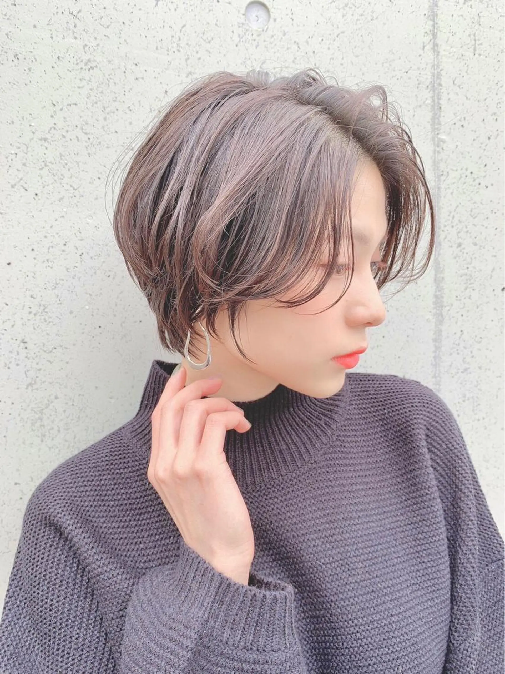 ショート カラー カット ヘアカラー トリートメント 髪質改善　ANFINI 仙台所属・仙台Ｉ韓国レイヤー Ｉ髪質改善Ｉ伊藤拓海のヘアスタイル