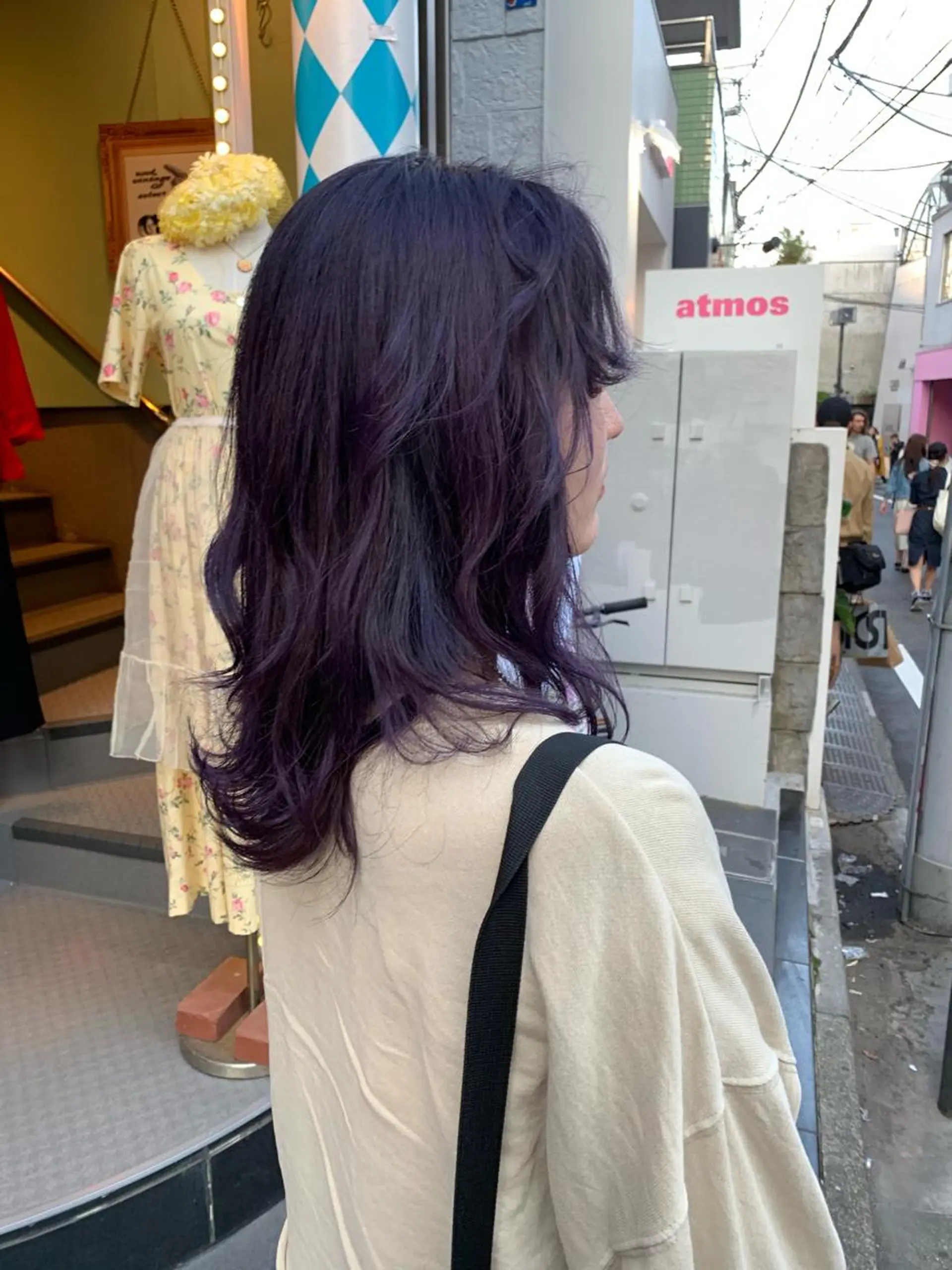 ミディアム カラー ピンクベージュ/新潟 万代/高橋桃葉🍑のヘアスタイル