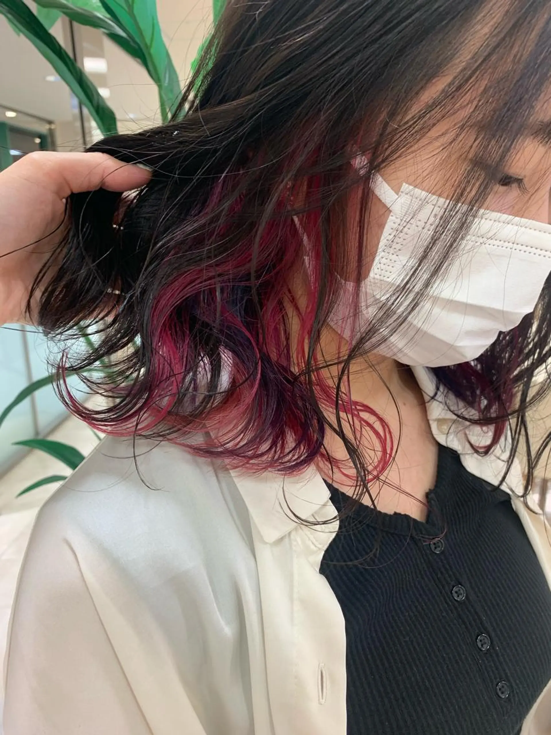 セミロング カラー ヘアカラー トリートメント m i k u🕊️ 韓国レイヤー/暖色のヘアスタイル