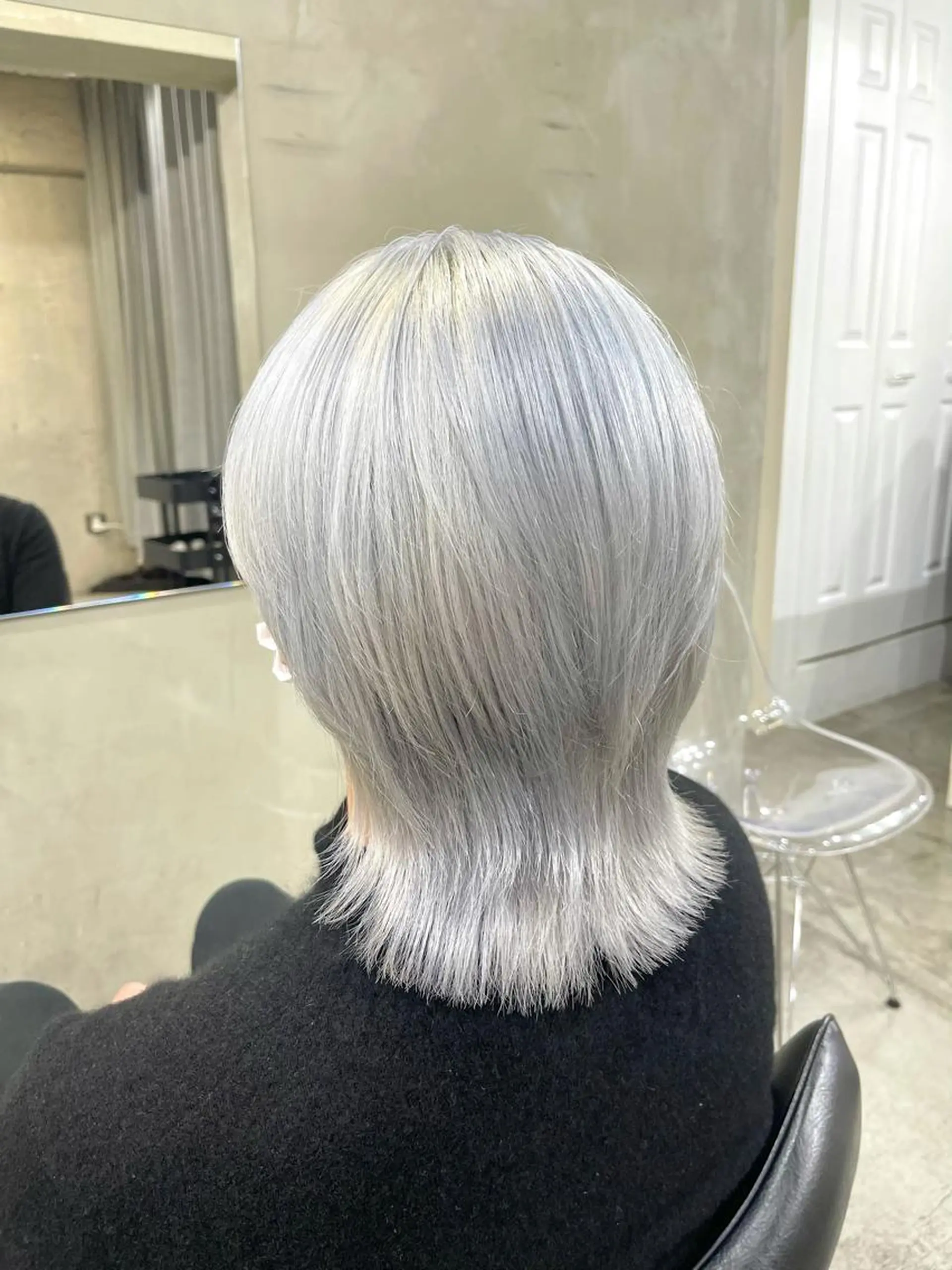 ミディアム カラー ハッシュカットとハイ トーン/HIROKIのヘアスタイル