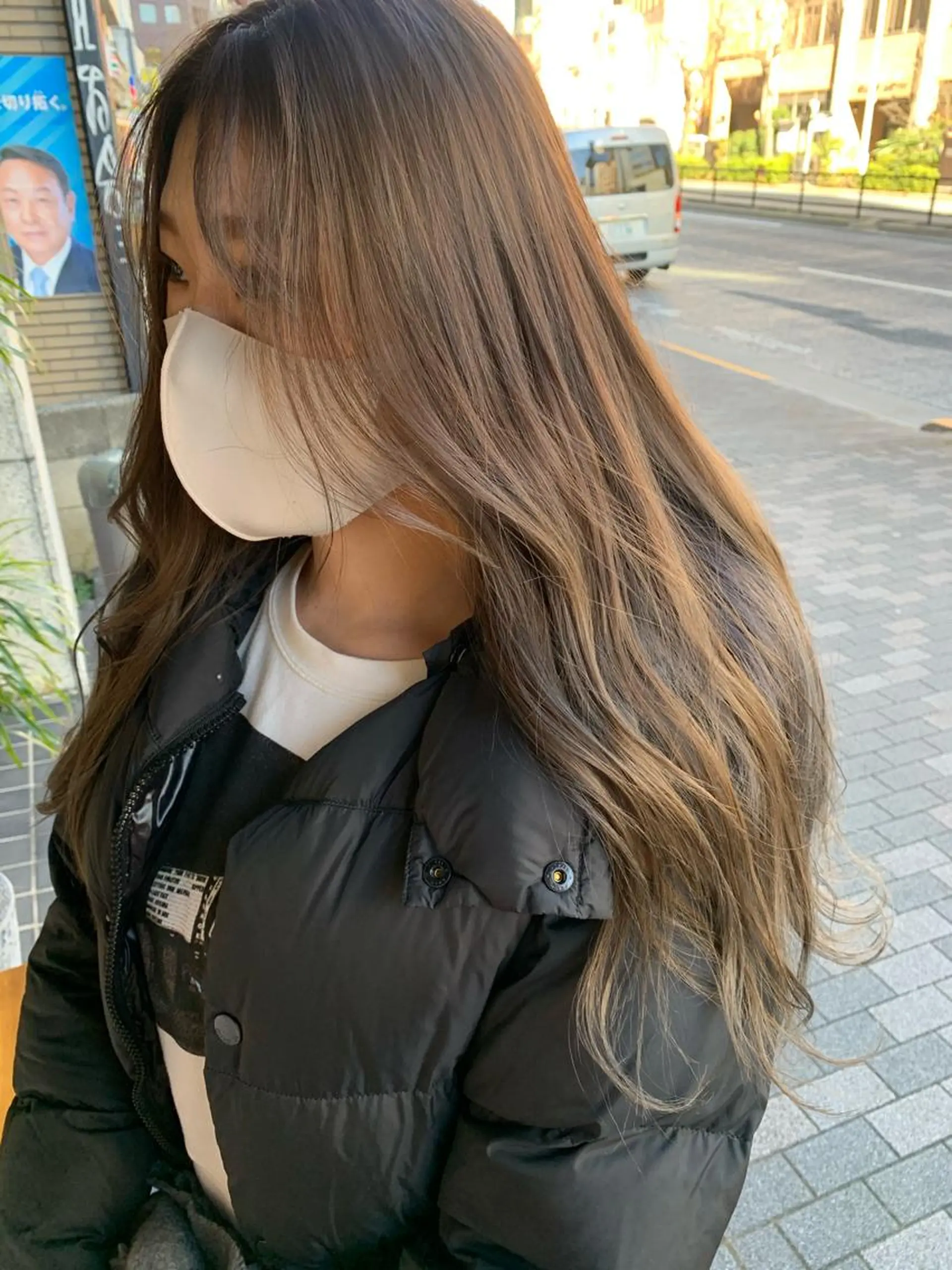 ロング カラー ヘアアレンジ メンズ メンズバレイヤージュ バレイヤージュ デザインカラー レイヤーカット pu+on. nailworks所属・fuyumi / ニュアンスネイルのネイルデザイン