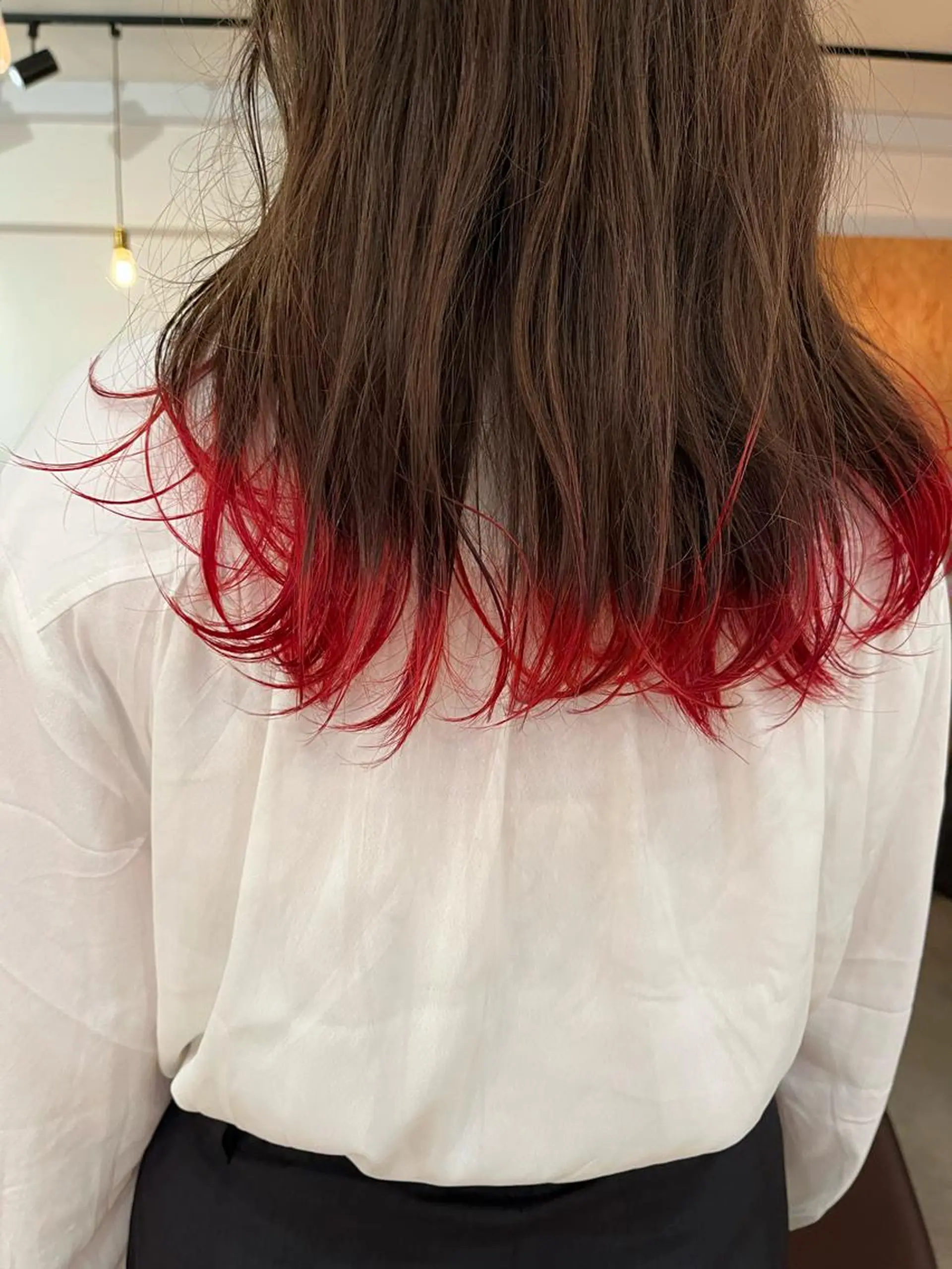 セミロング カラー ブリーチ 暖色/パーマ 🌼クニトウメイのヘアスタイル