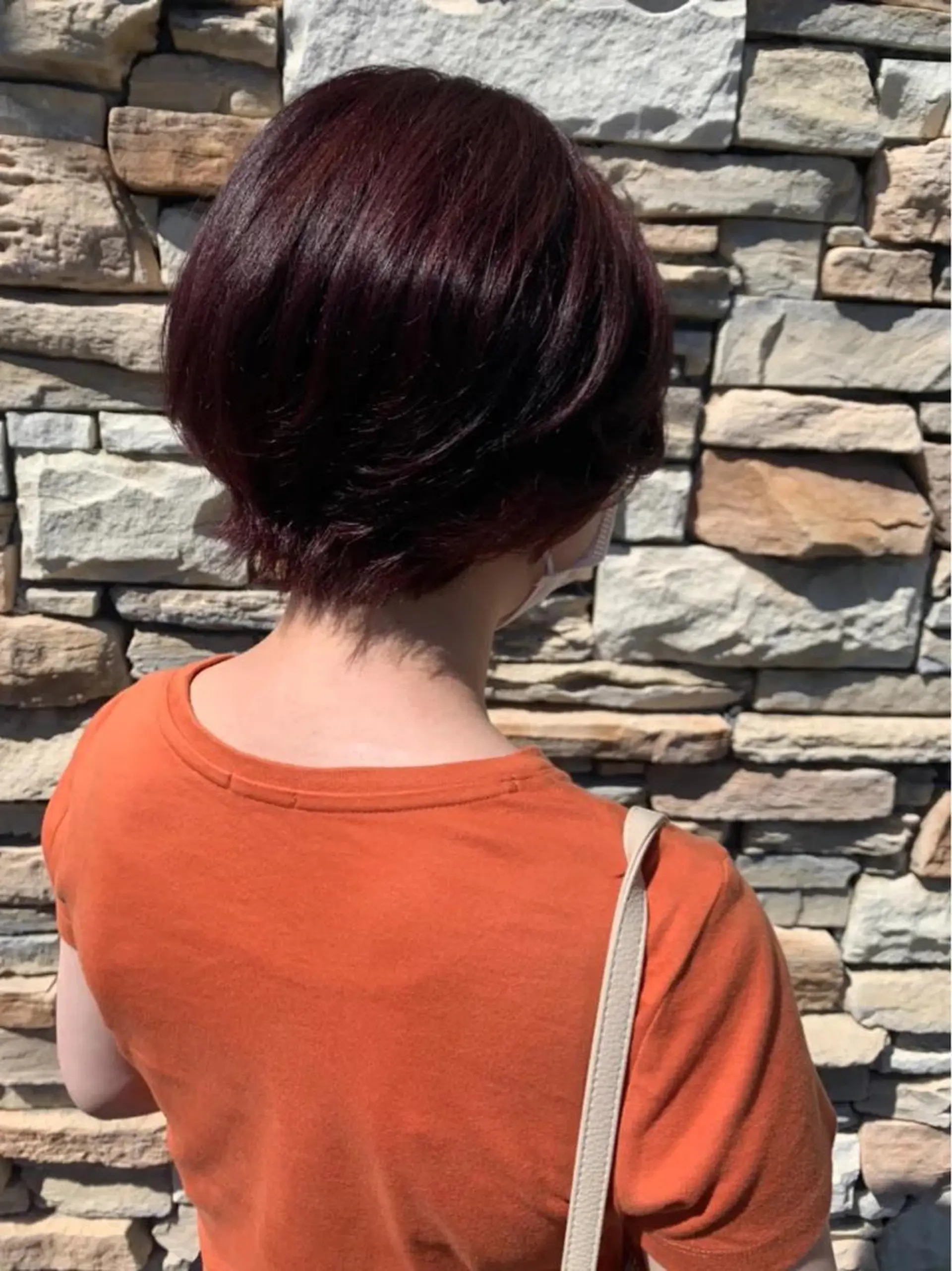 ショート ピンクラベンダー ワタナベ アオイのヘアスタイル