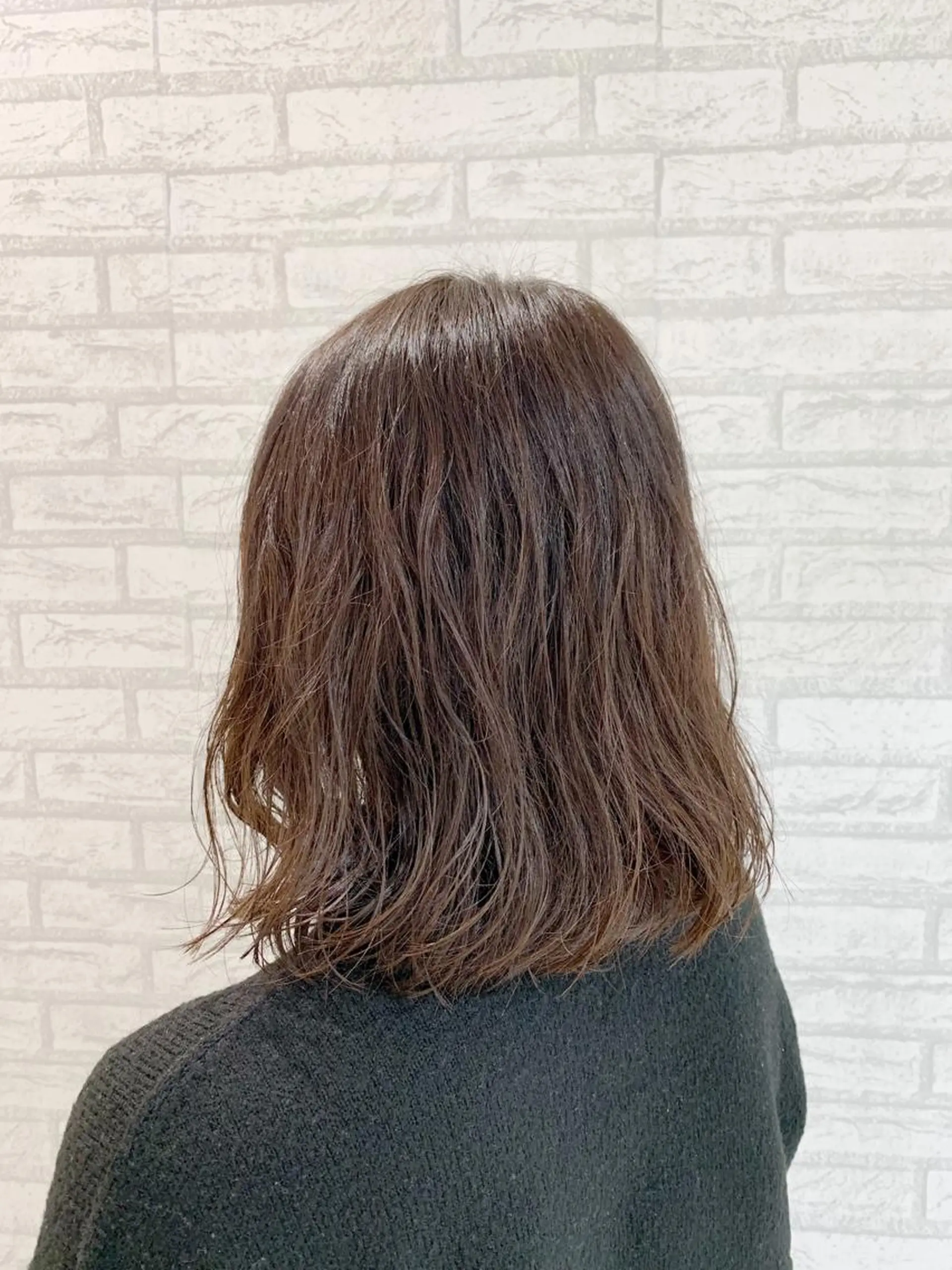 ミディアム パーマ ヘアカラー NYNY四條畷店 森　亮人のヘアスタイル