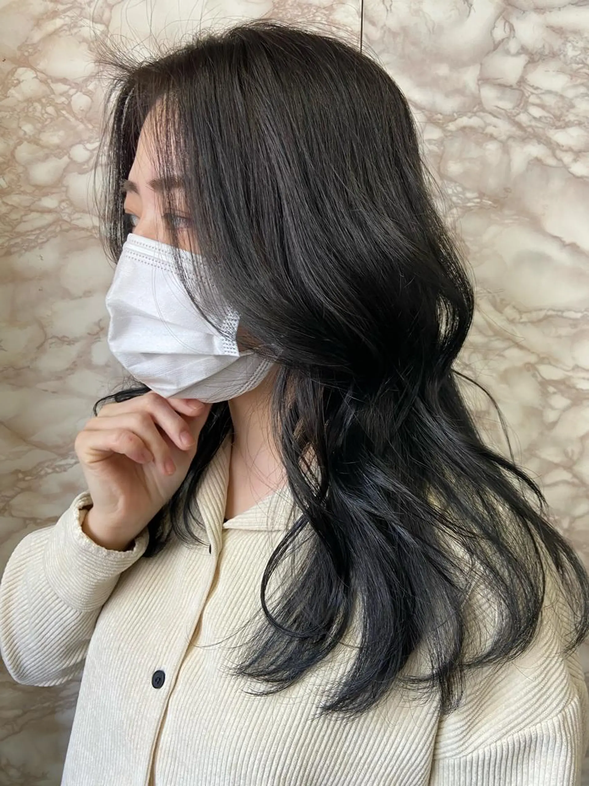ロング ヘアカラー トリートメント ヘアセット 地毛風艶カラー🌿 喜多夏海のヘアスタイル