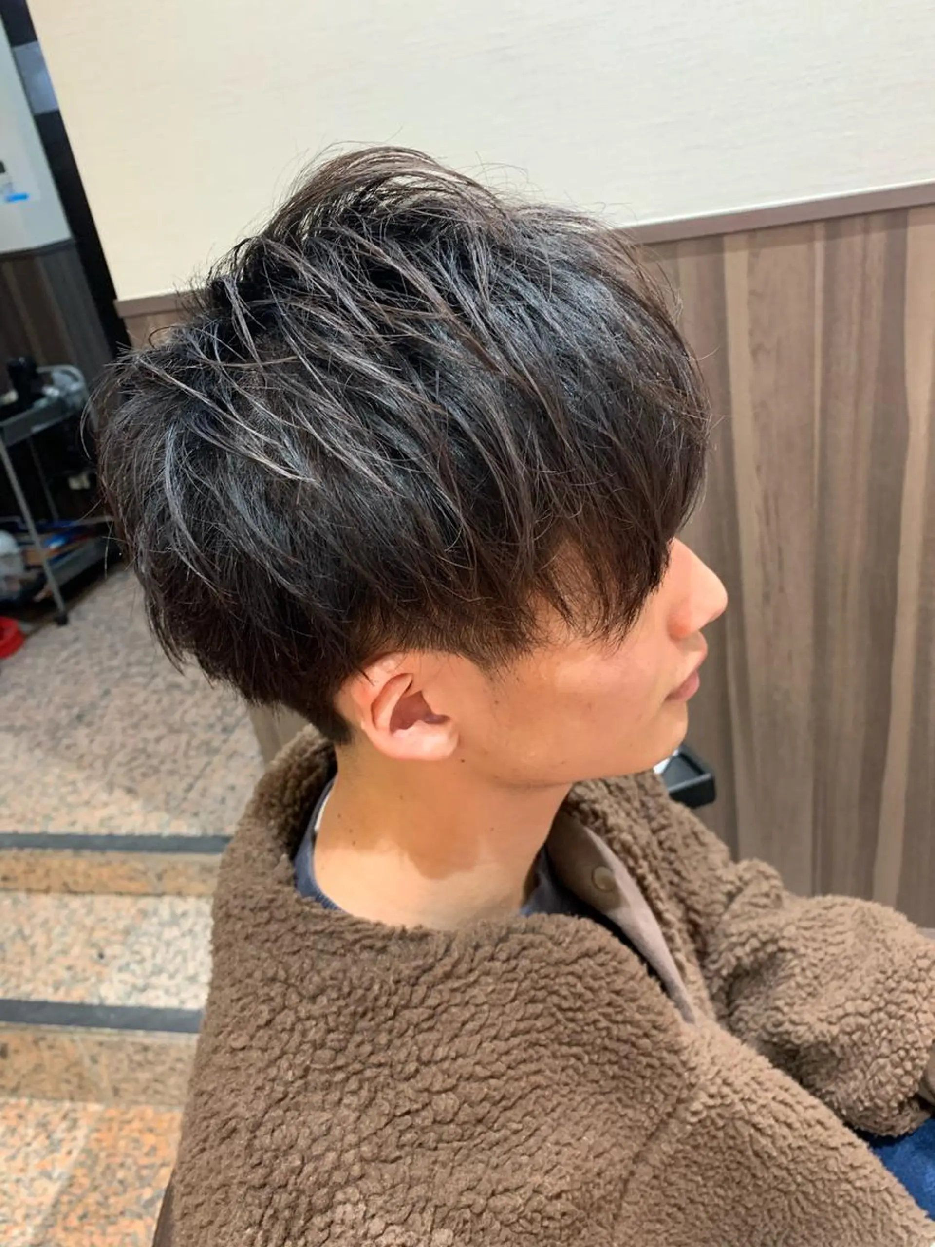 ミディアム ヘアアレンジ メンズ マッシュ IwAsh中山所属・✂︎中山ブリーチ・ パーマ✂︎露木智也のヘアスタイル