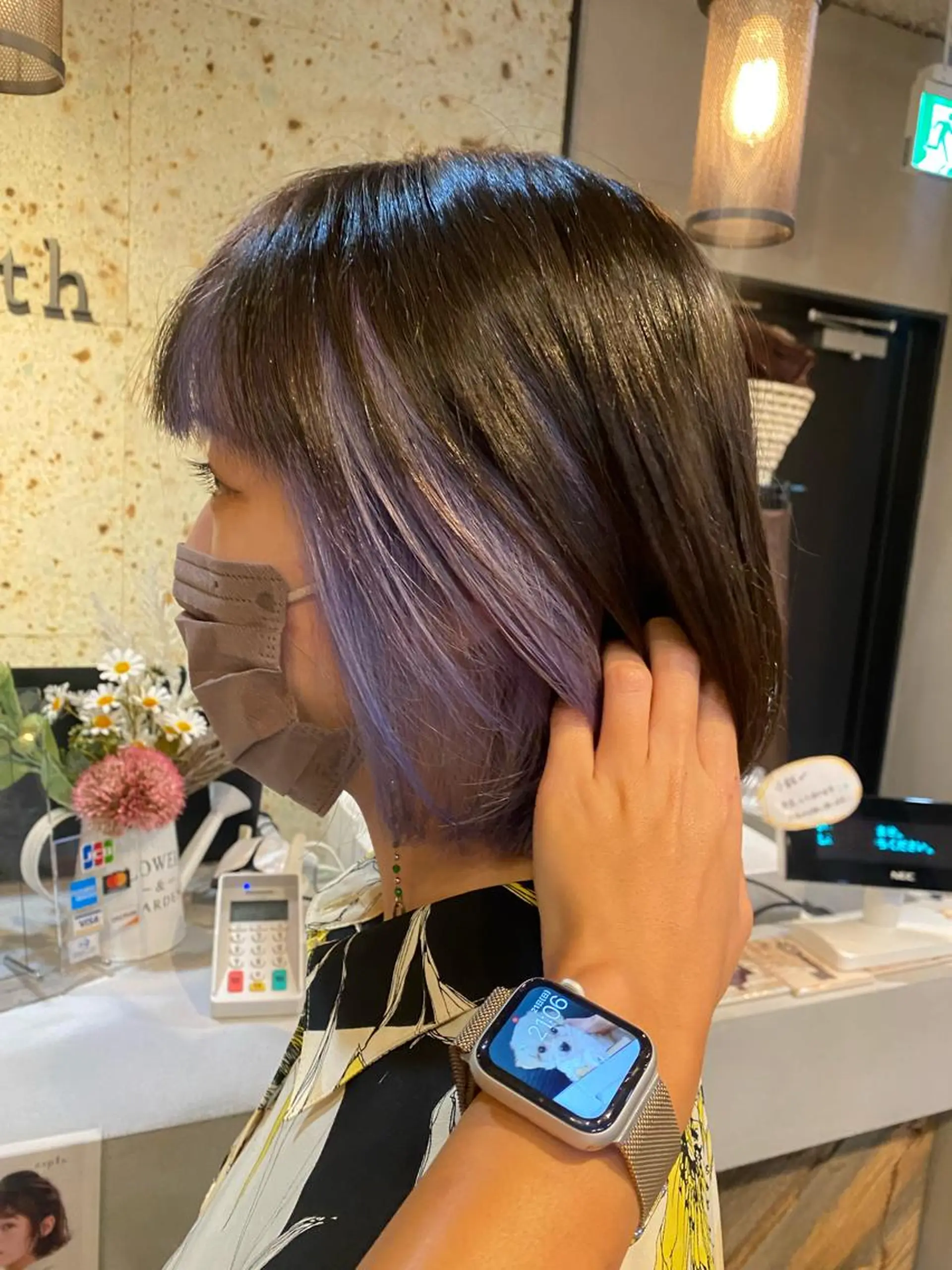 ミディアム ヘアカラー トリートメント sail所属・sail ミウのヘアスタイル