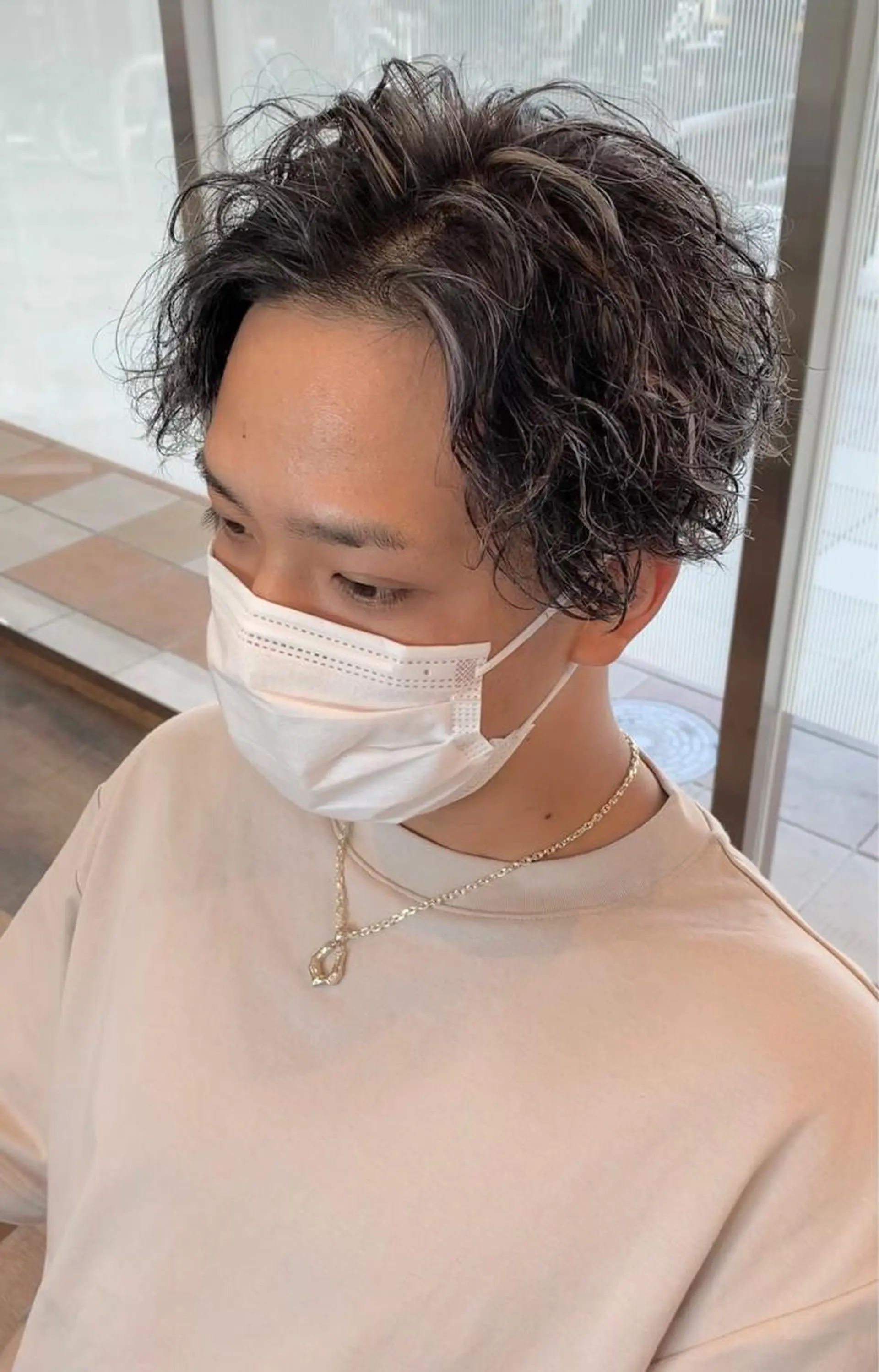 カラー パーマ メンズ メンズハイライト メンズパーマ ハイライトカラー スパイラルパーマ カット ヘアカラー パーマ STYLE　EKI　CITY所属・【艶カラー】 STYLE 和泉俊希のヘアスタイル