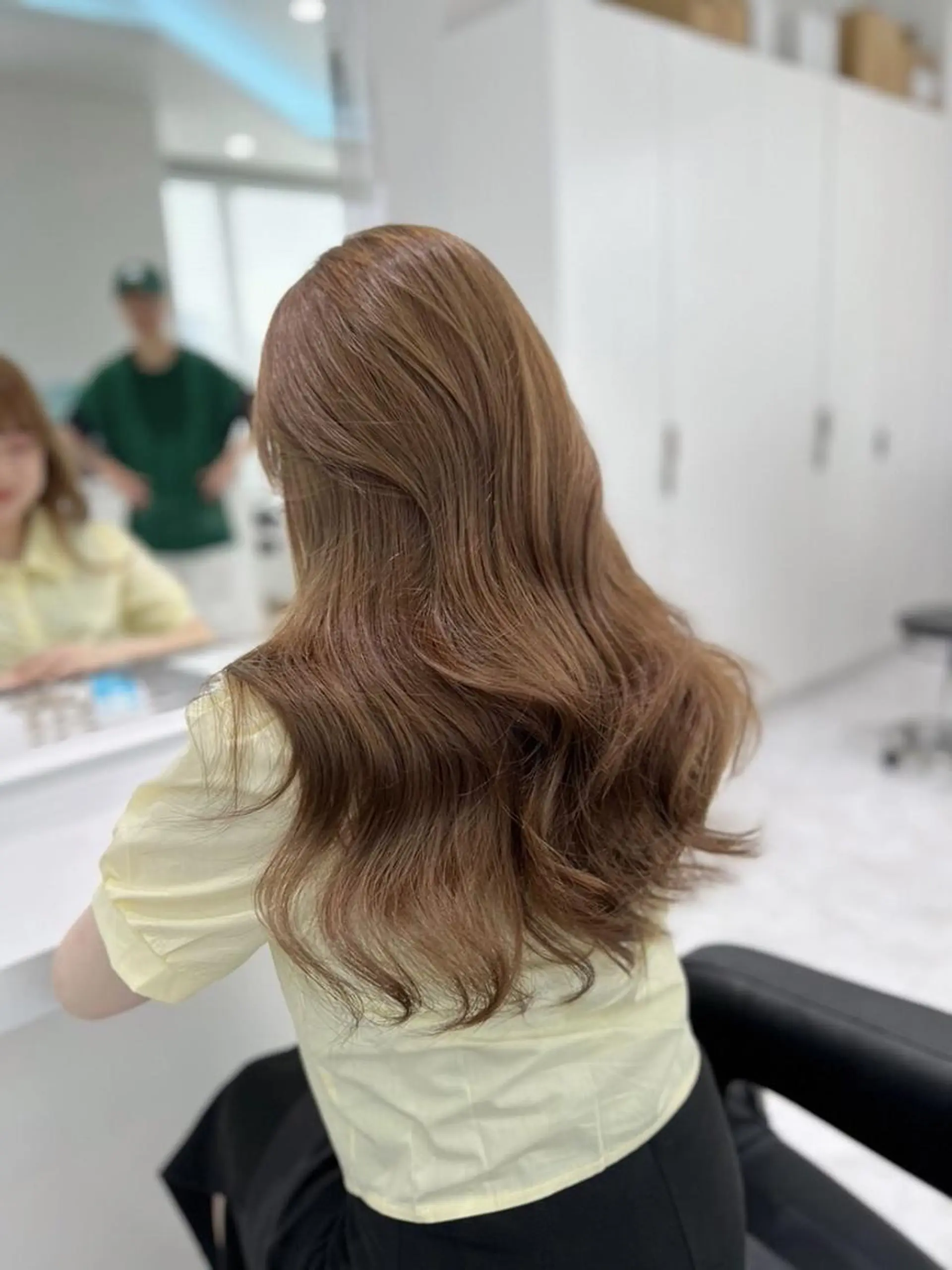 カラー 🍀暗め透け感🍀 赤み消しカラー🍀のヘアスタイル
