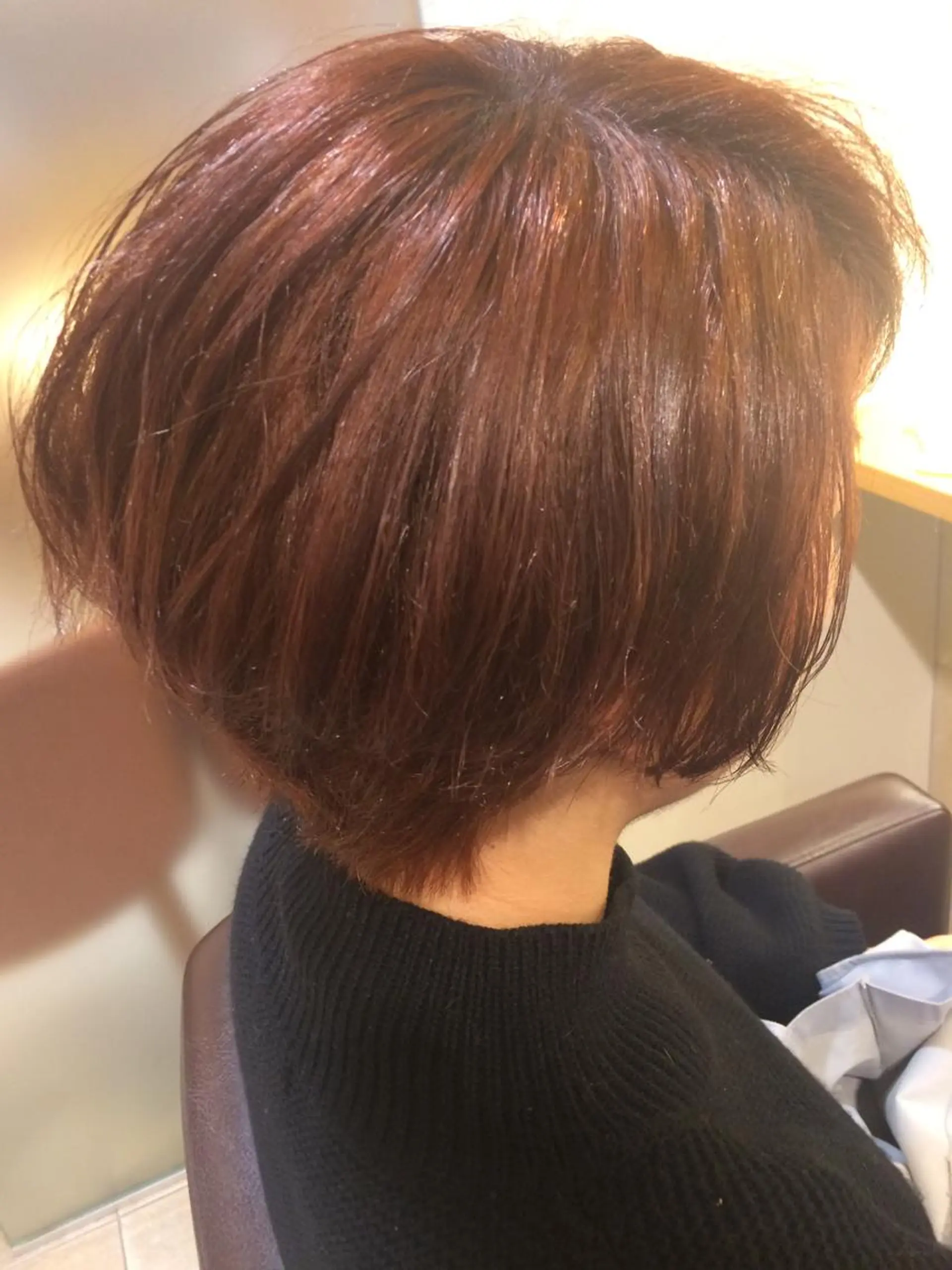 ショート カラー パーマ ピンクカラー バイオレットカラー メンズパーマの巨匠 鈴木純のヘアスタイル