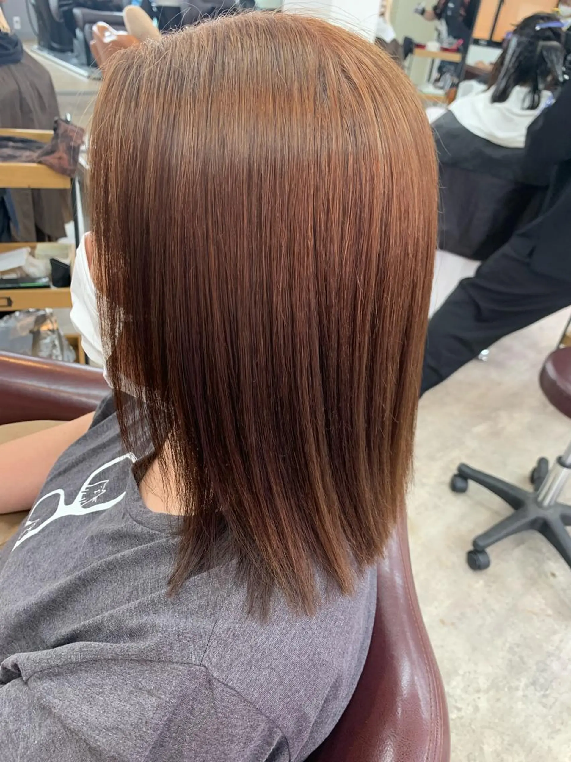 ミディアム カット 縮毛矯正 🍓若山　未羽🍓 ReCharme新保のヘアスタイル