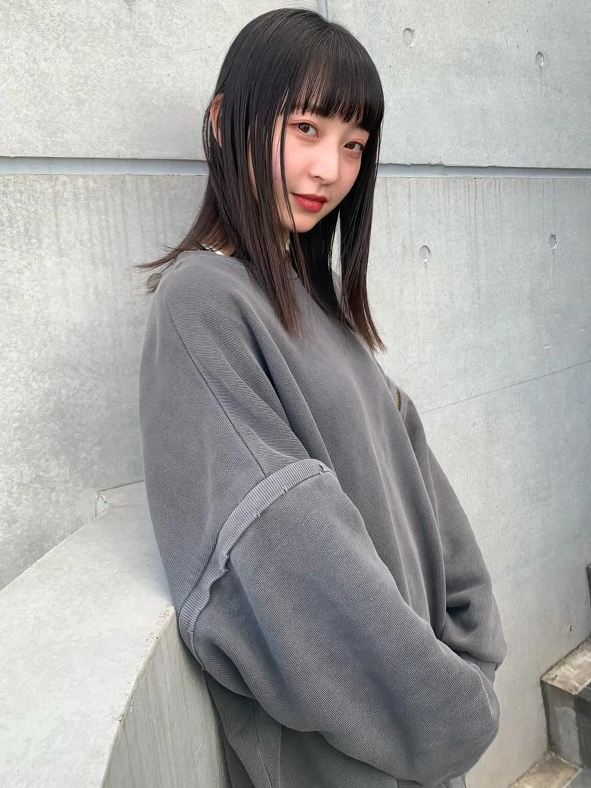ミディアム ヘアカラー トリートメント オシャレ髪✔️ 店長オオキアキヒロのヘアスタイル