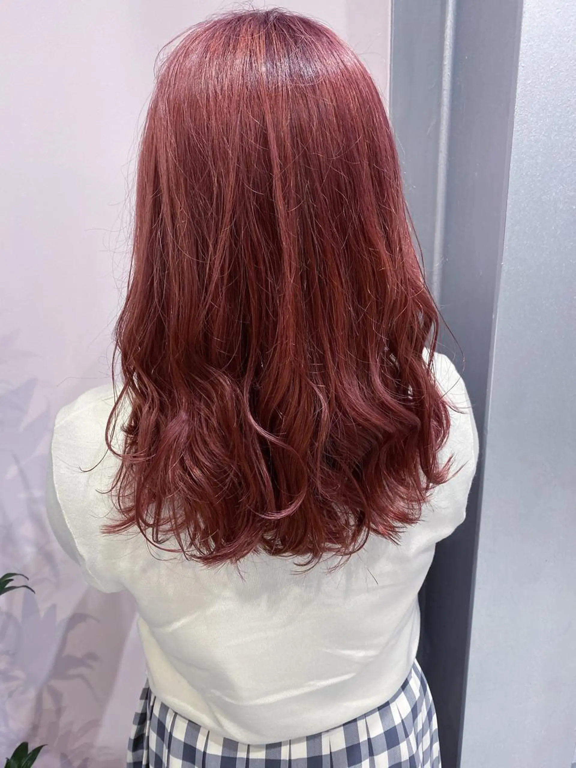 ロング カラー ピンクカラー アオイ🩵暖色 /まろやかカラーのヘアスタイル