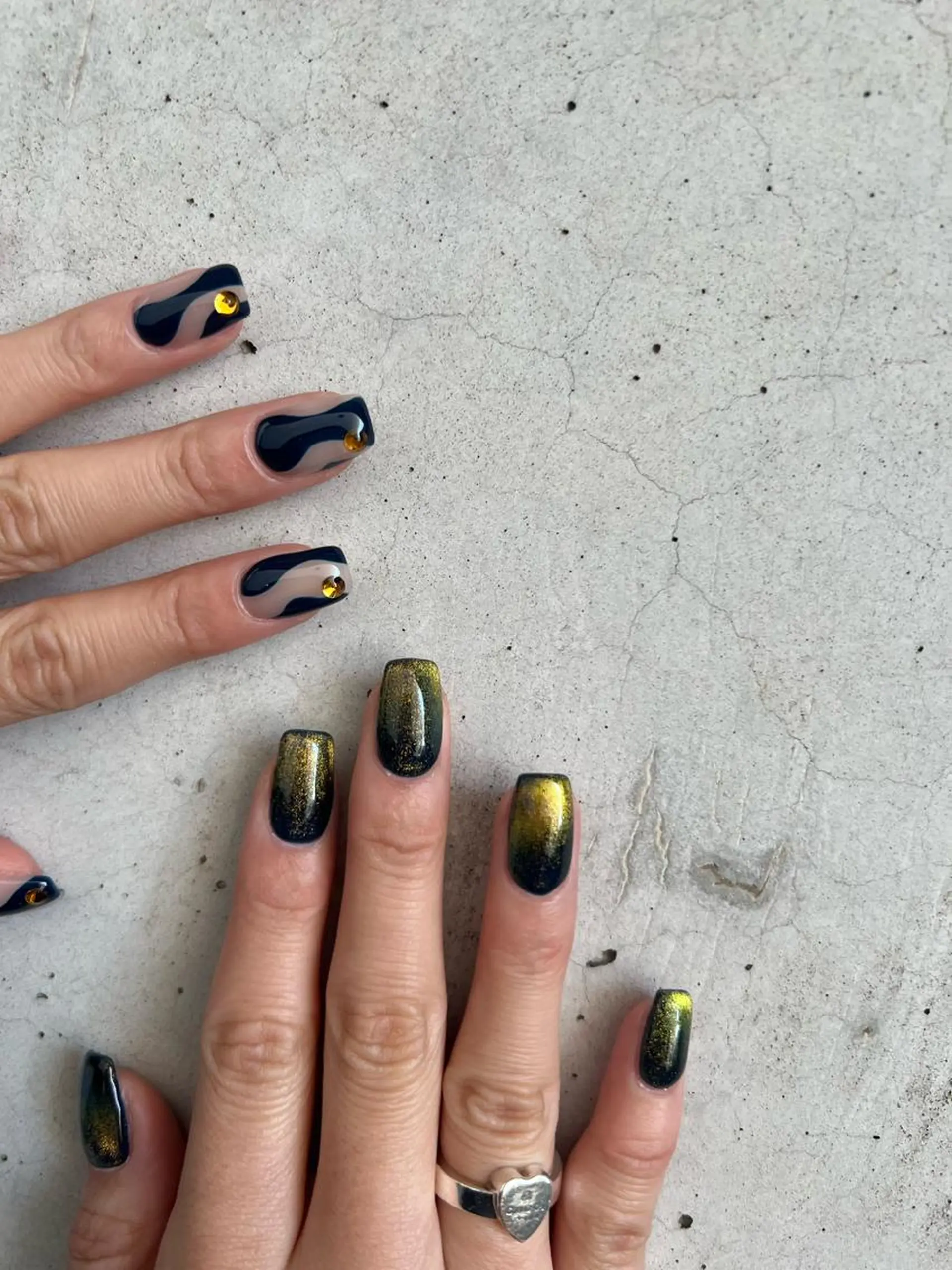 ネイル マグネットネイル 持ち込み ニュアンスネイル ハンドネイル ハンドケア Charme. NOBUKOのネイルデザイン