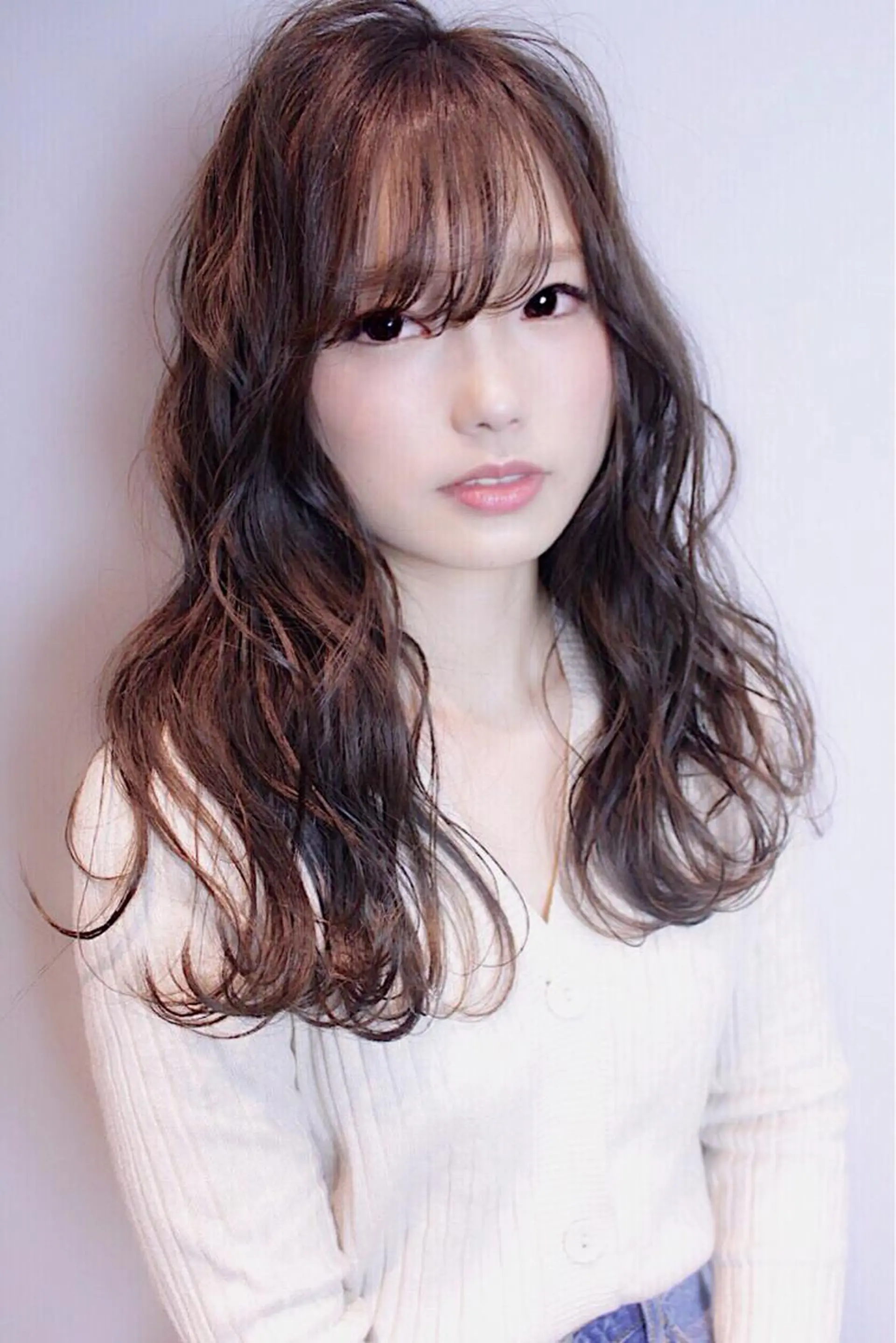 ロング カラー ロング カット パーマ lani 天神大名/ブリーチのヘアスタイル