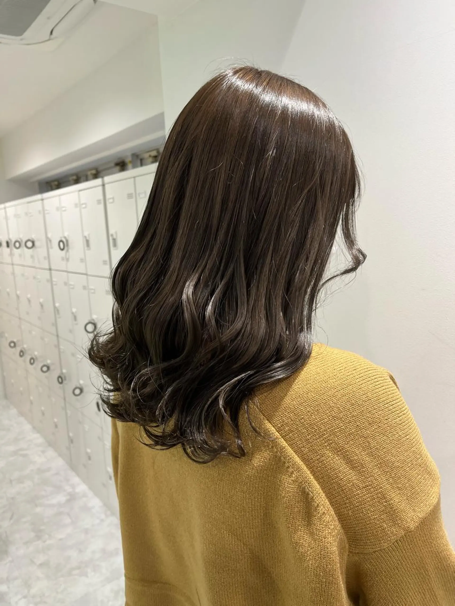 セミロング ヘアカラー 🌿透明感カラー‪ 縮毛矯正✨かずきのヘアスタイル
