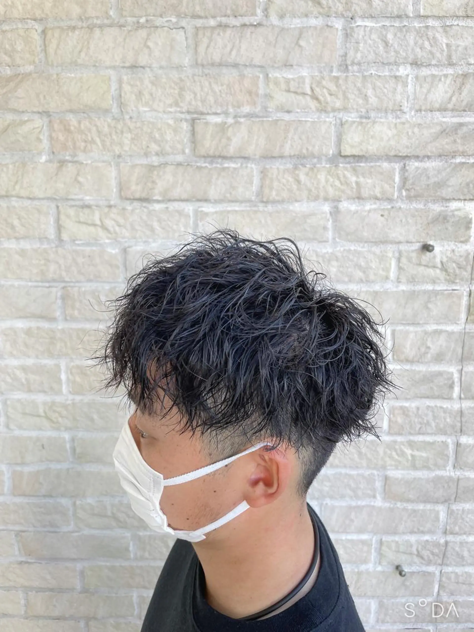 ショート パーマ メンズ 🪞髪質改善カラー× レイヤー河村真聖🪞のヘアスタイル