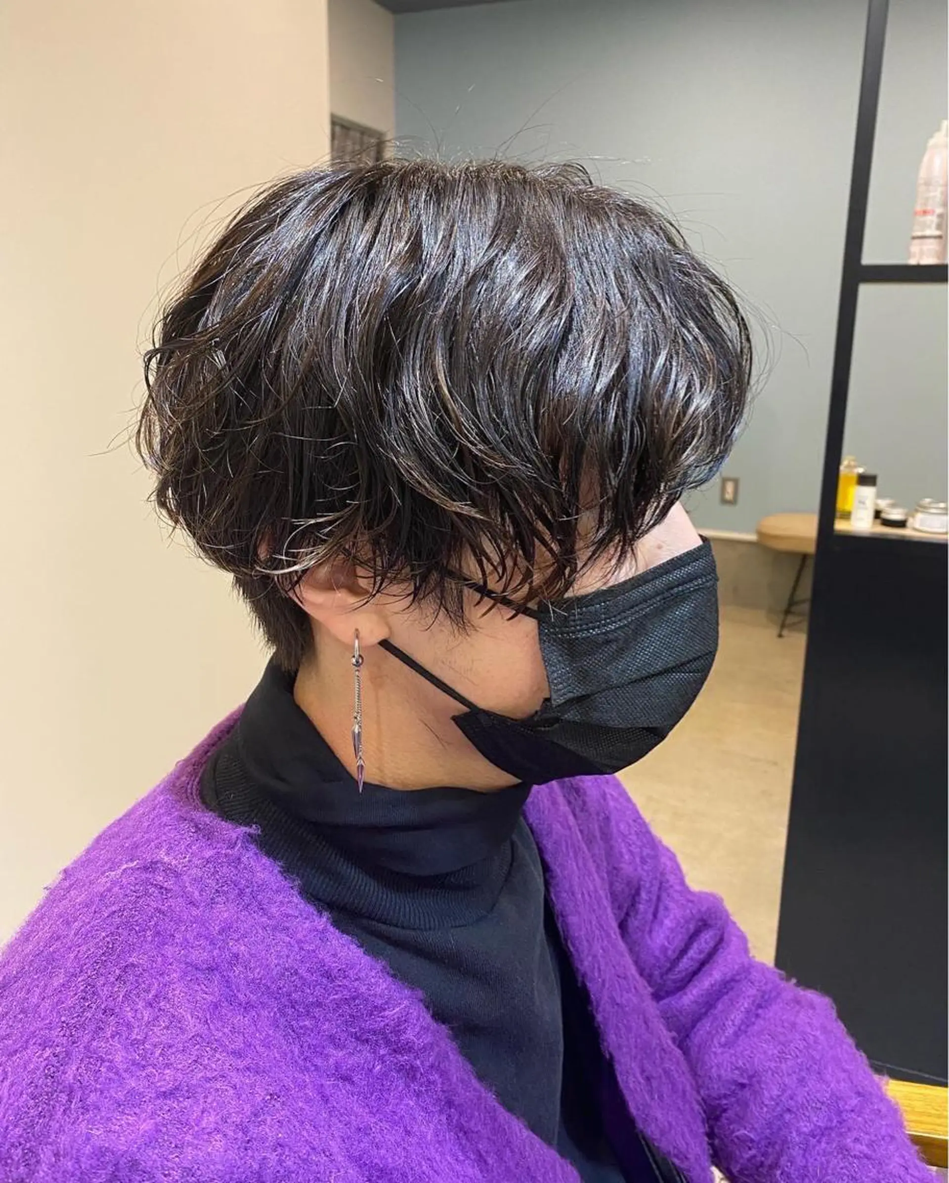 メンズ センターパート マッシュ W EYE BEAUTY 浦和店所属・誉田 美優のマツエク・マツパデザイン