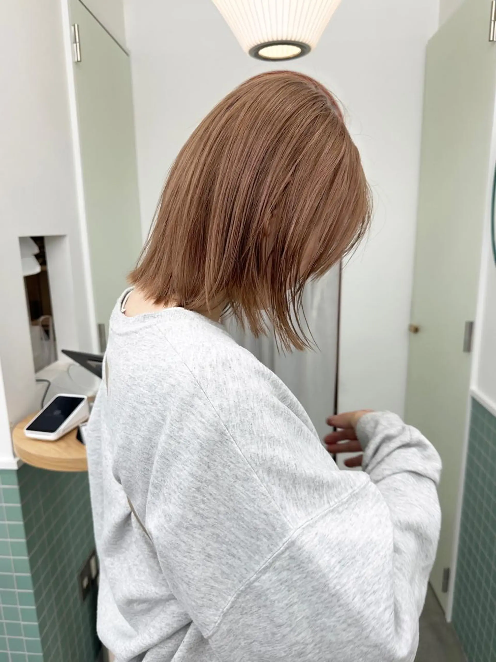 ショート カラー ブリーチ ケアブリーチ ヘアカラー トリートメント ボブ/レイヤー/ケア パーマ/リュウタのヘアスタイル