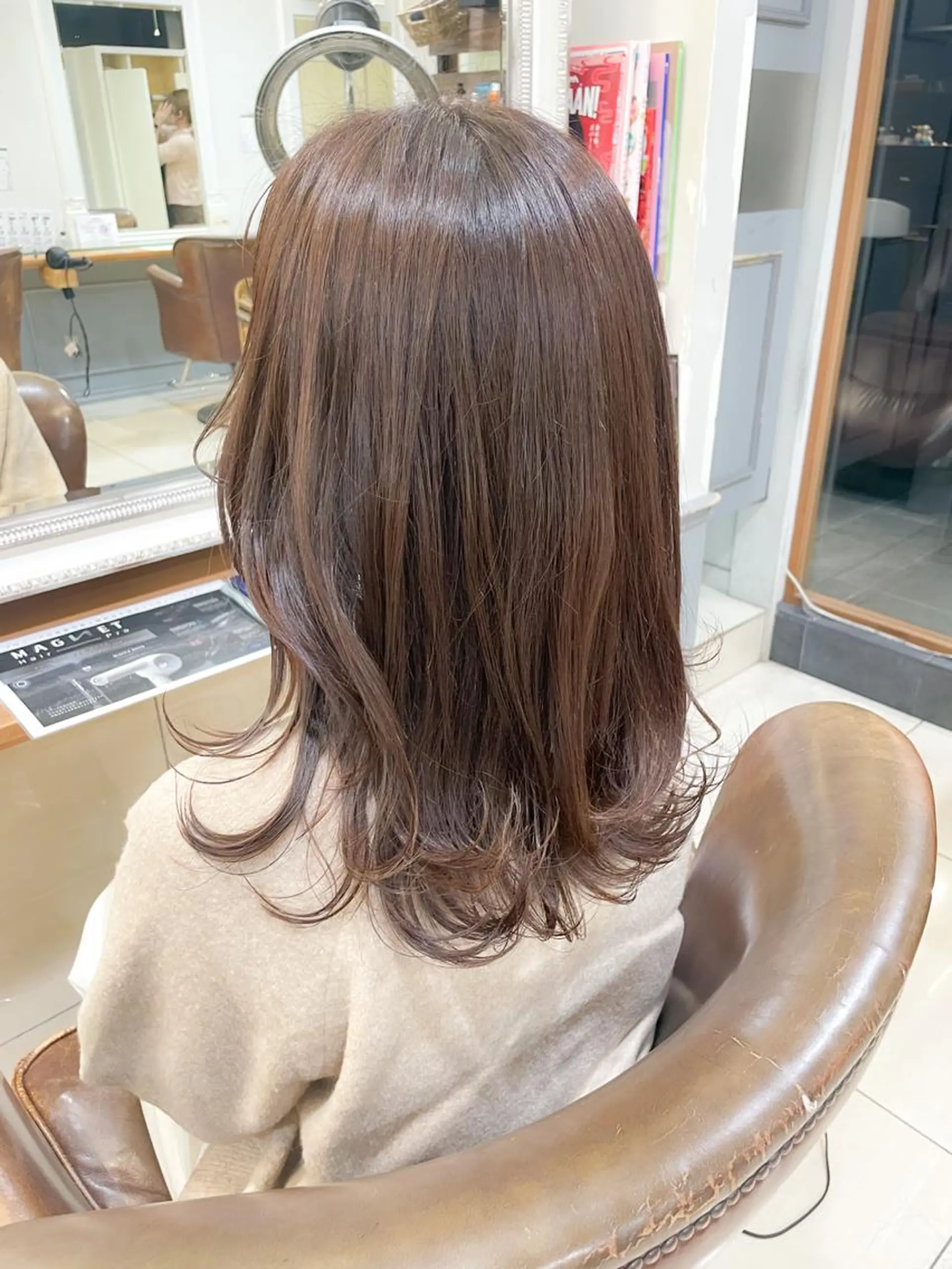 セミロング カラー ベージュカラー ブリーチ ブリーチなしカラー カット ヘアカラー ✨カラー支持No.1 🧸ワキ カナコ🧸のヘアスタイル