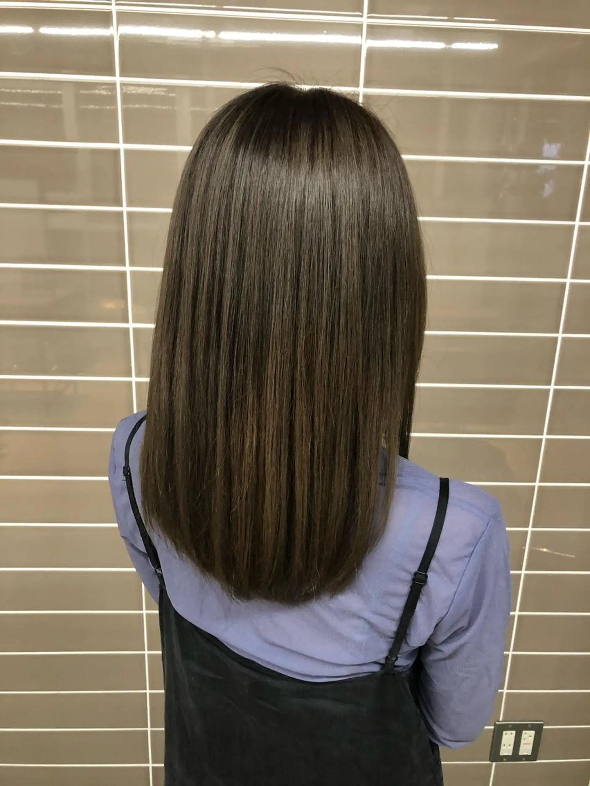 セミロング カラー 辻堂メンズ特化 YU-YAのヘアスタイル